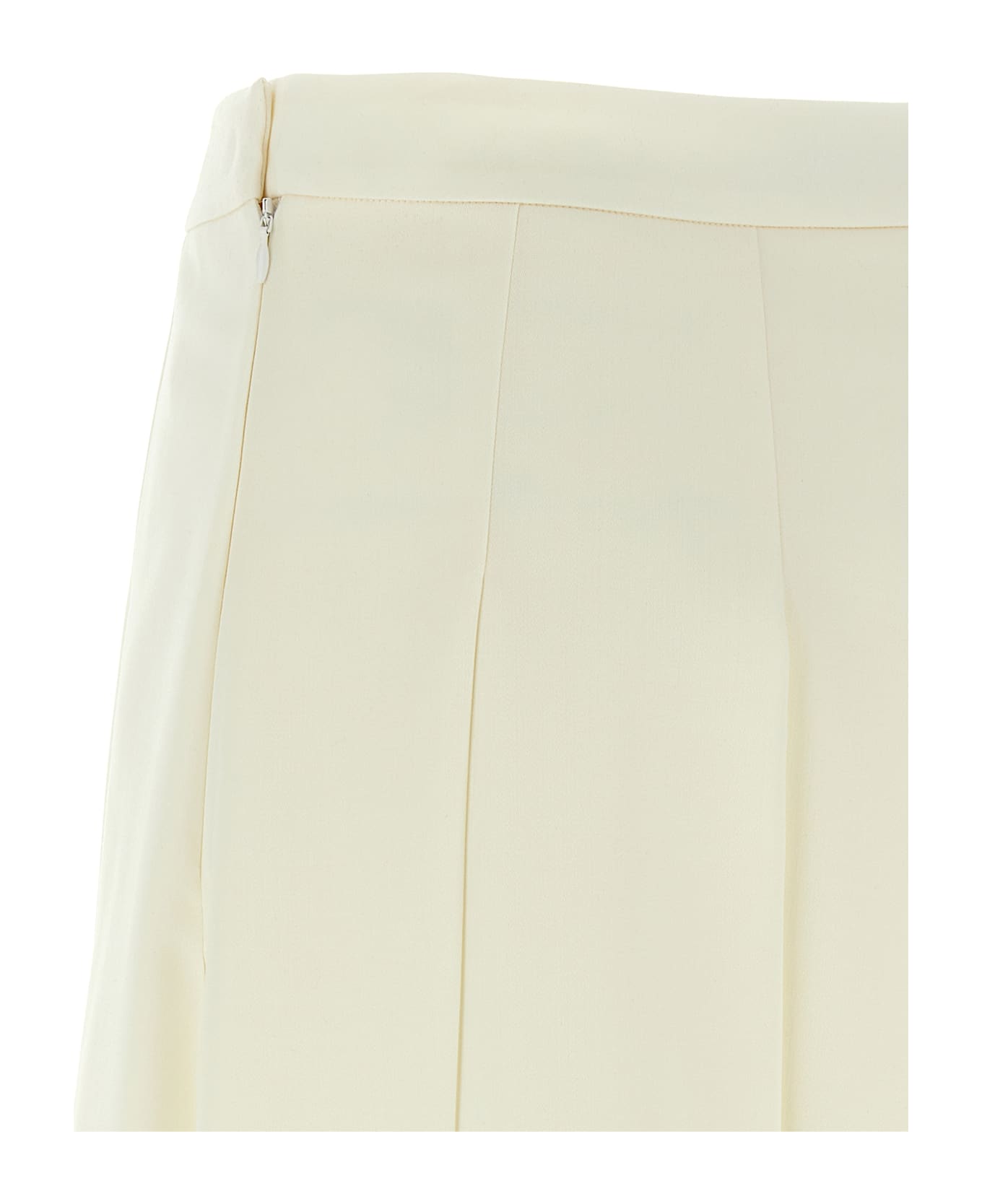 Alessandra Rich Pleated Skirt - White