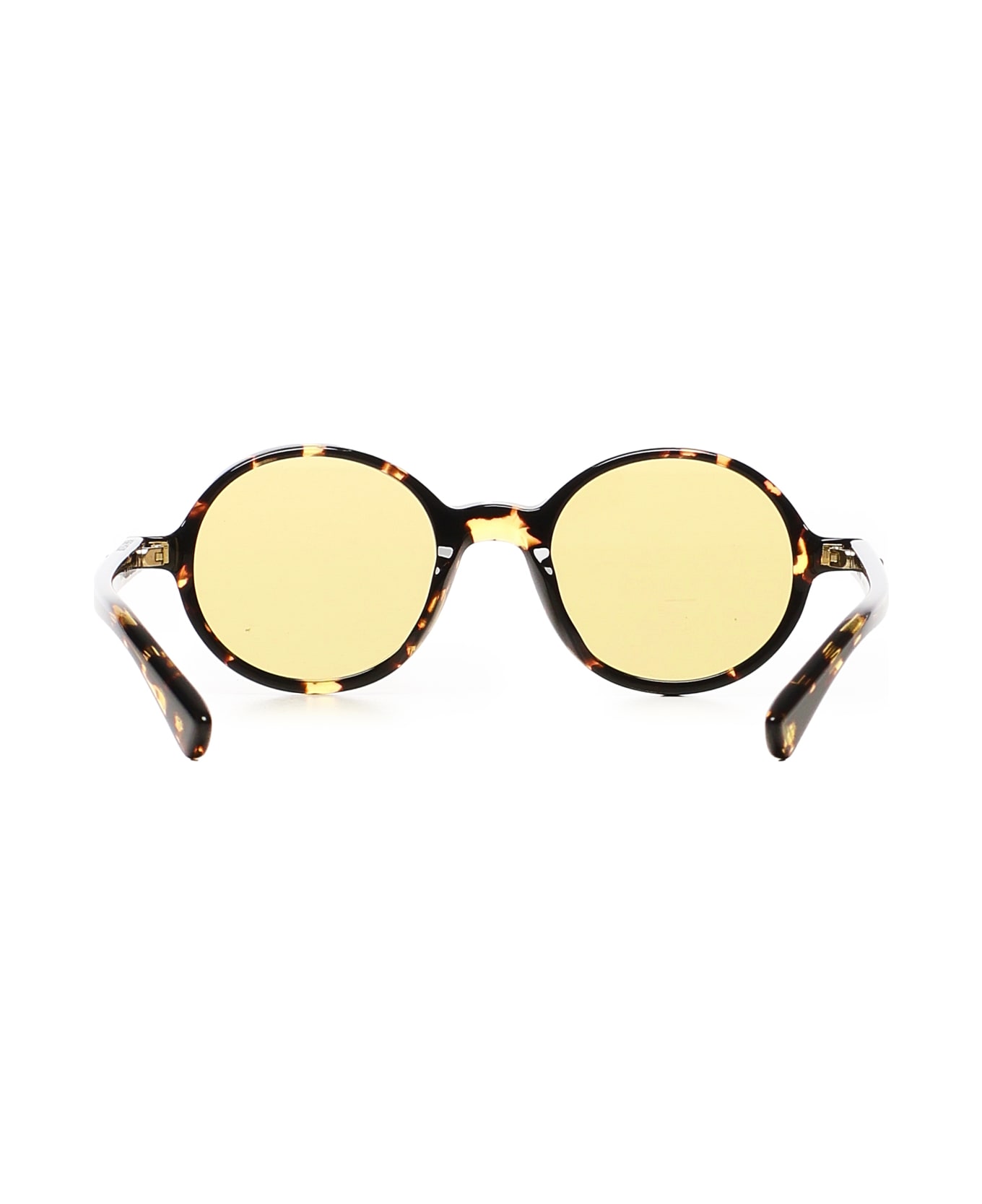 Bottega Veneta Classic Round Sunglasses - HAVANA/YELLOW