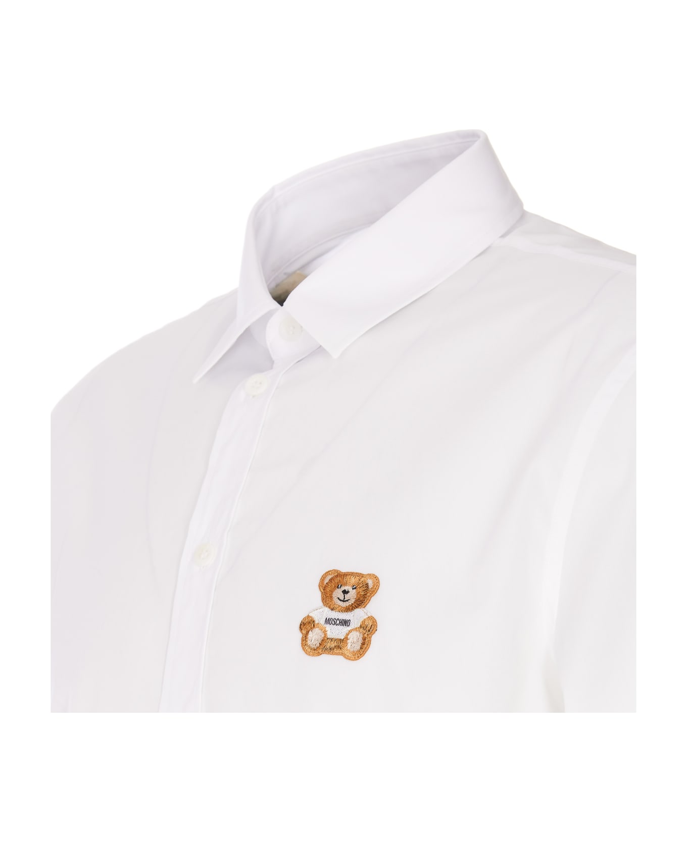 Moschino Teddy Bear Logo Shirt - White