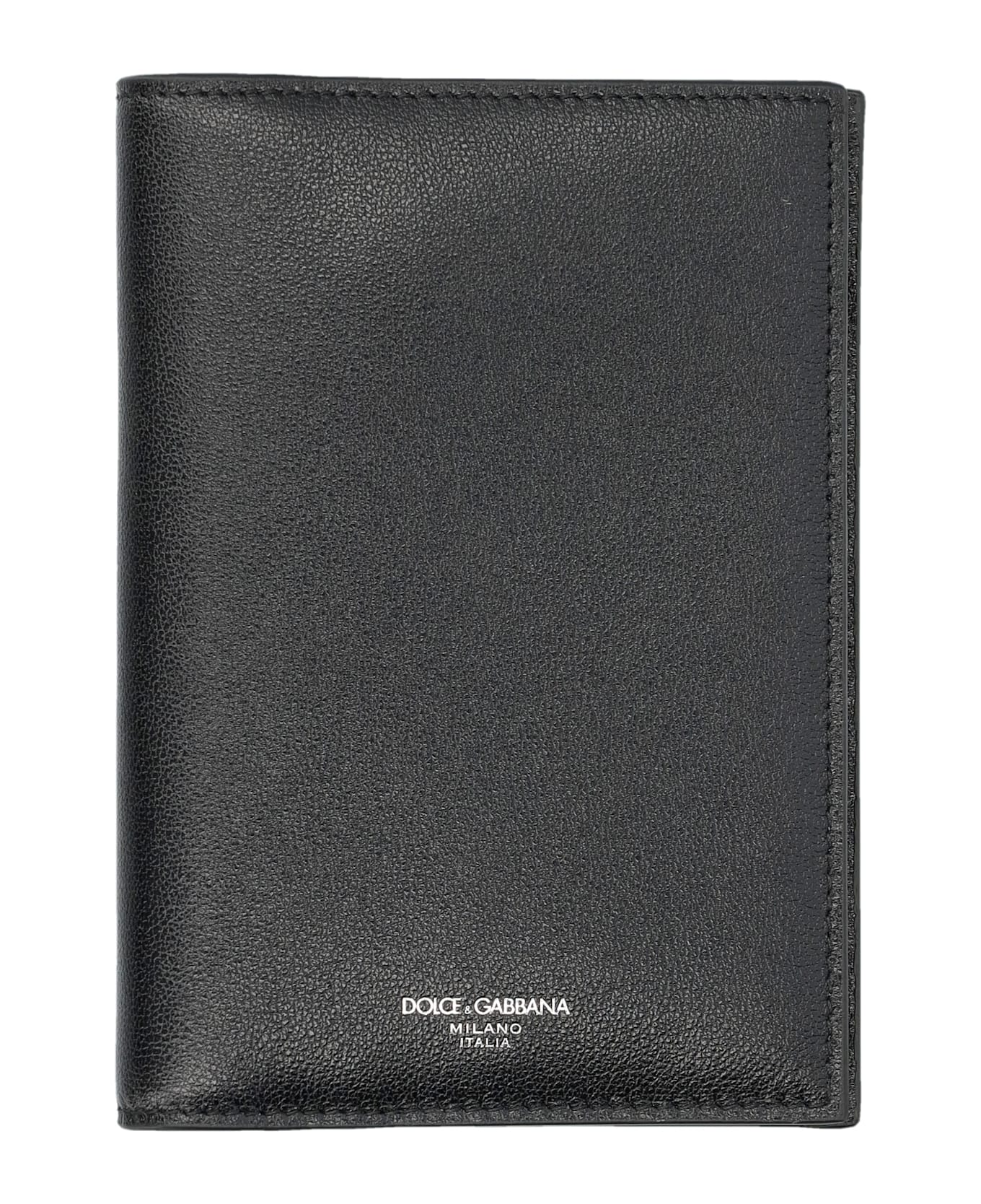 Dolce & Gabbana Logo Passport Holder - BLACK