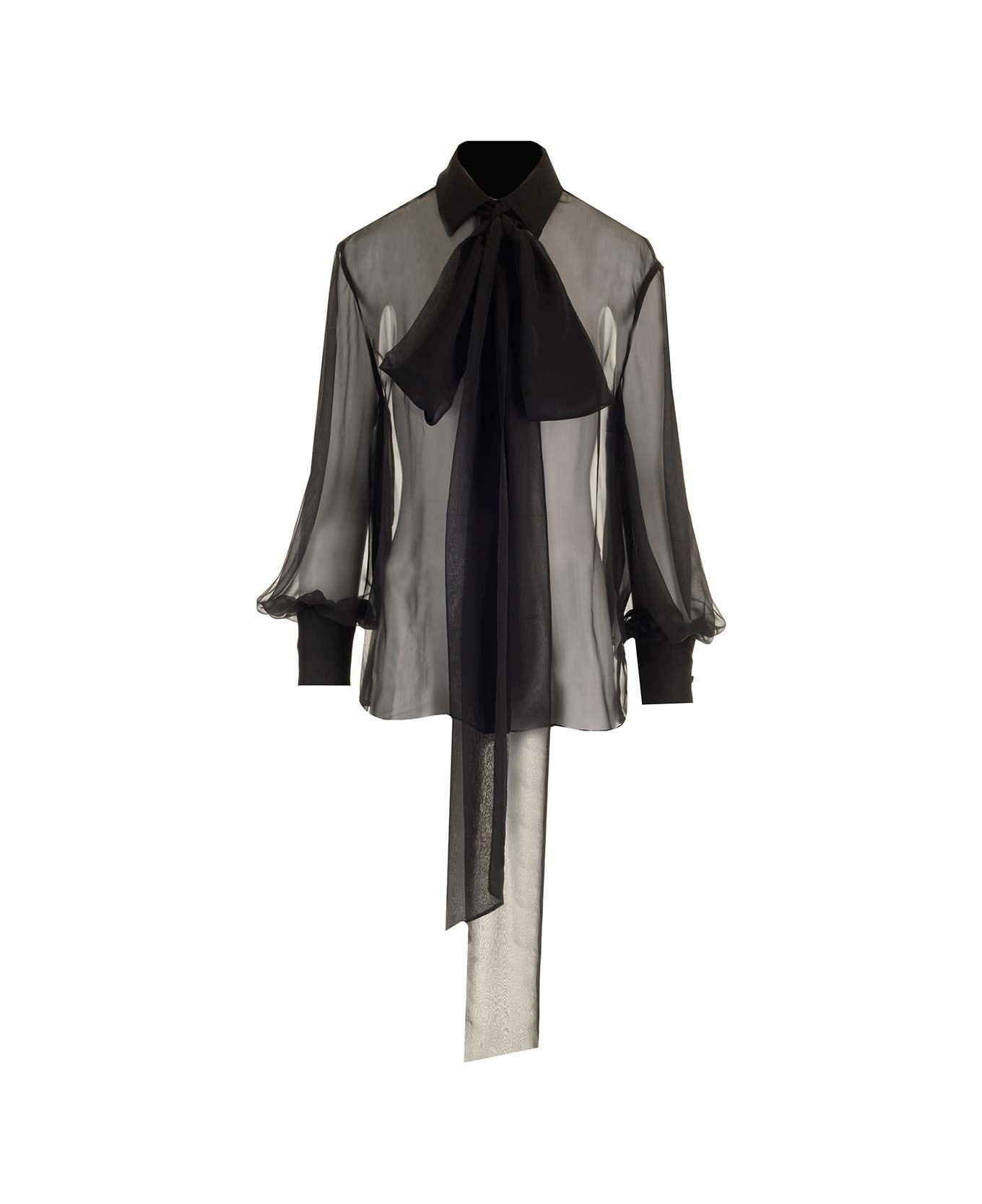 Valentino Garavani Chiffon Blouse - Black