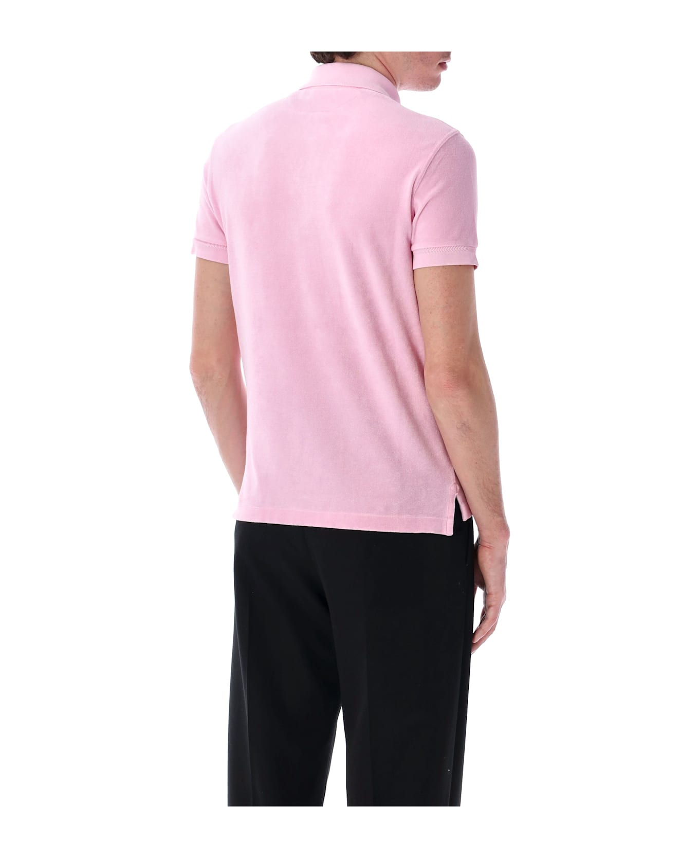 Tom Ford Towelling Polo - PINK QUARZ