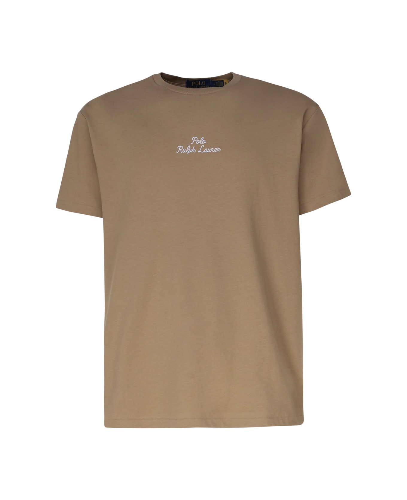 Polo Ralph Lauren T-shirt With Embroidery - Desert Khaki