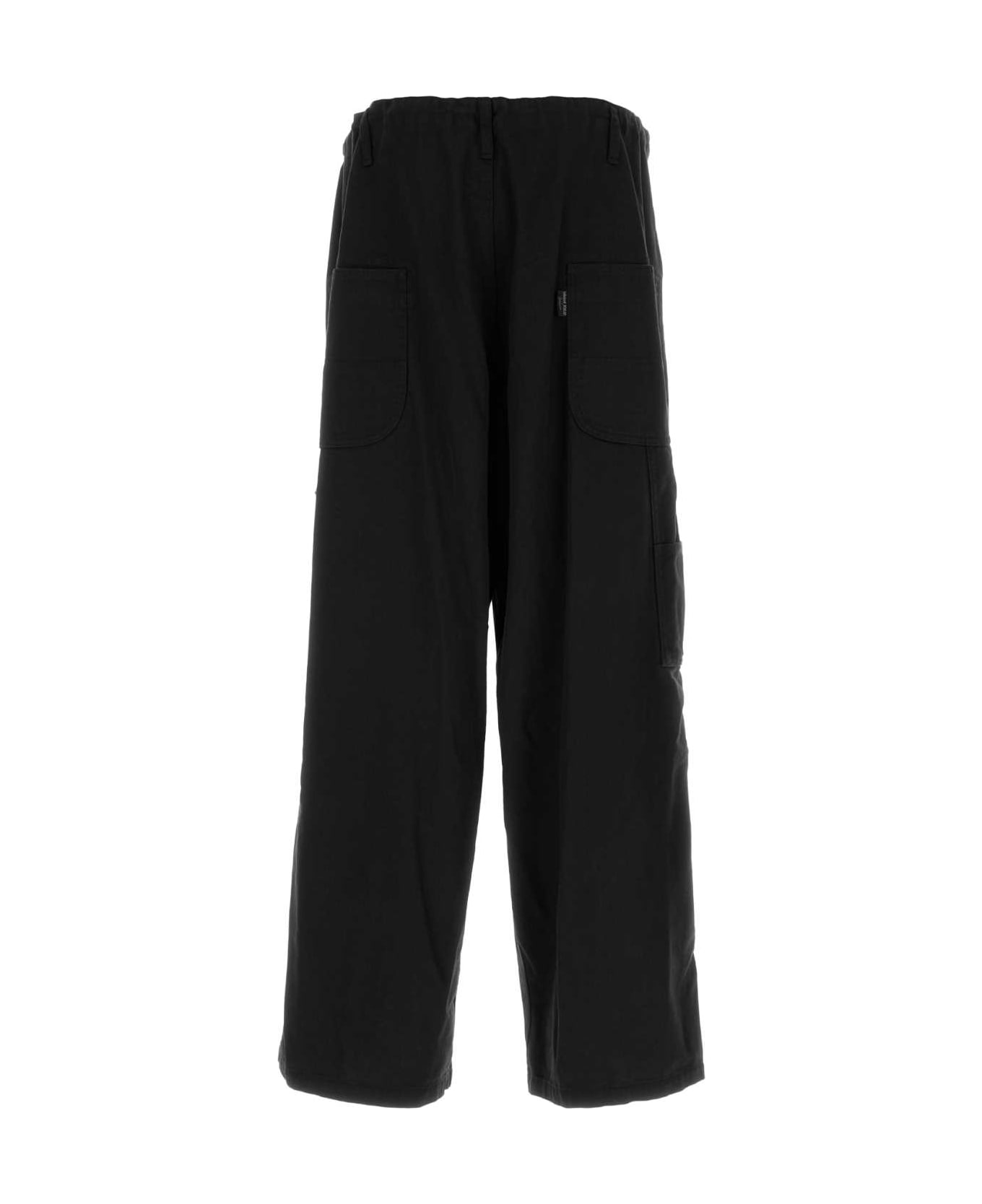 Yohji Yamamoto Black Cotton Pant - BLACK