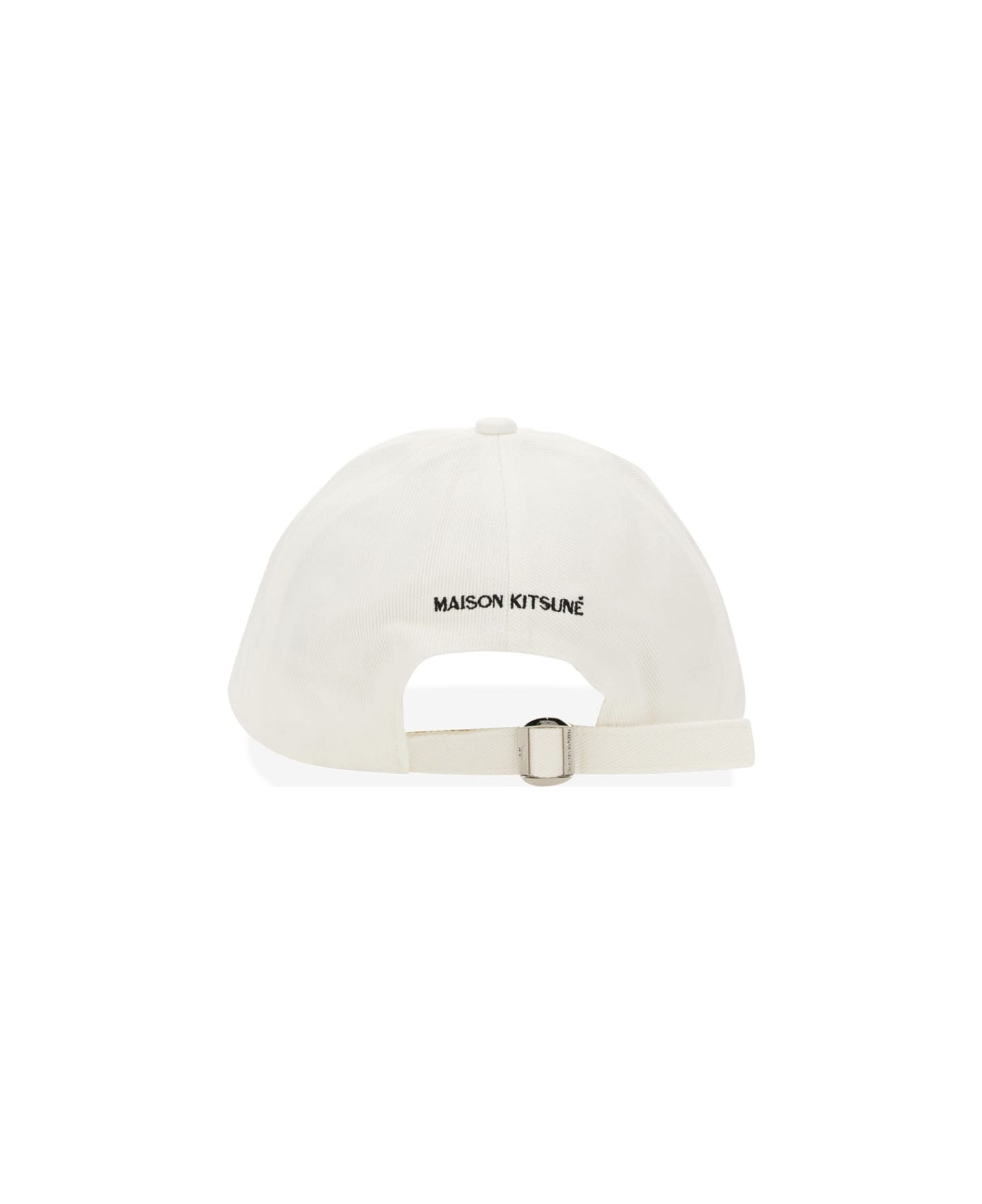 Maison Kitsuné Fox Head Baseball Hat - WHITE
