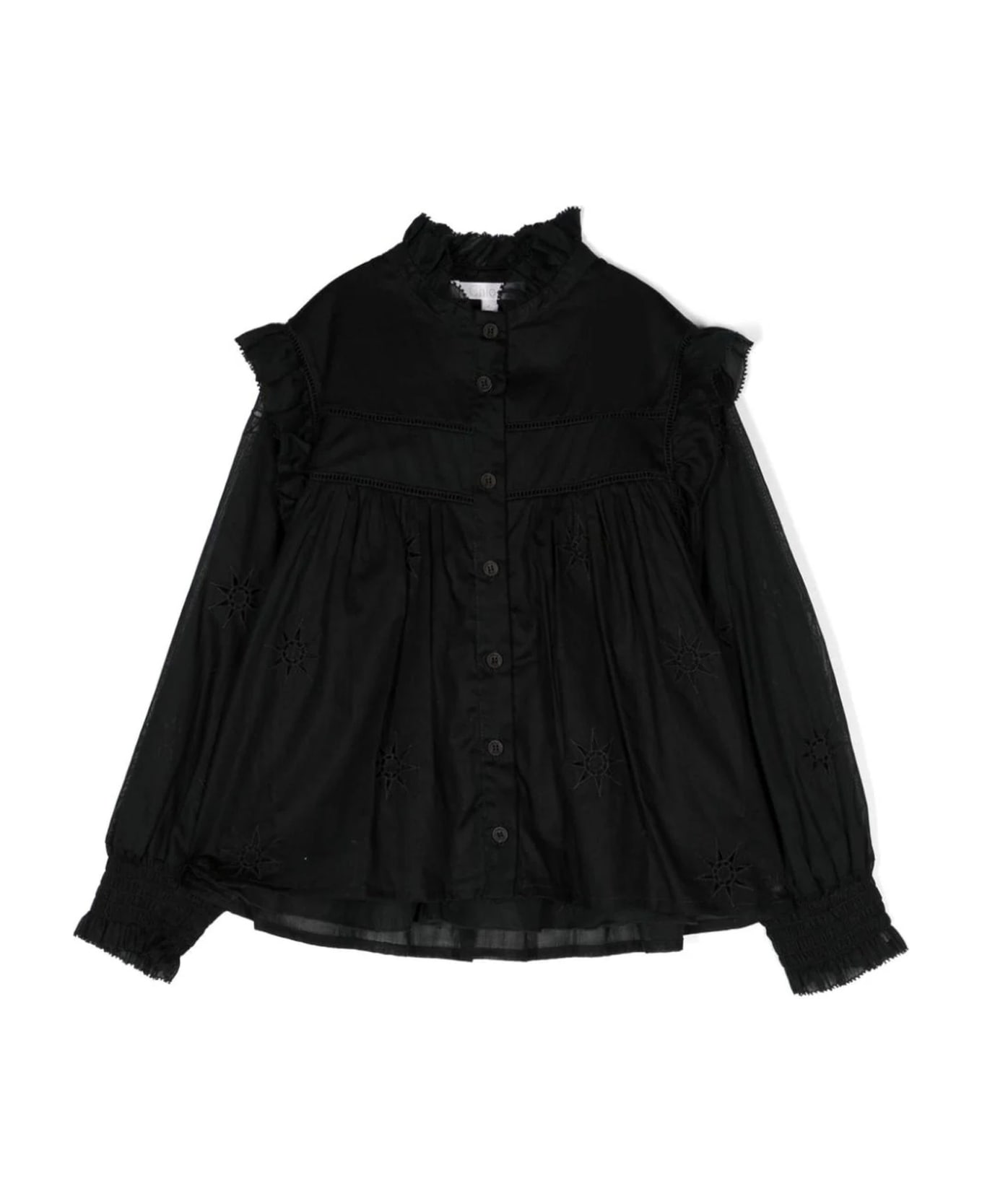 Chloé Black Cotton Shirt - Nero