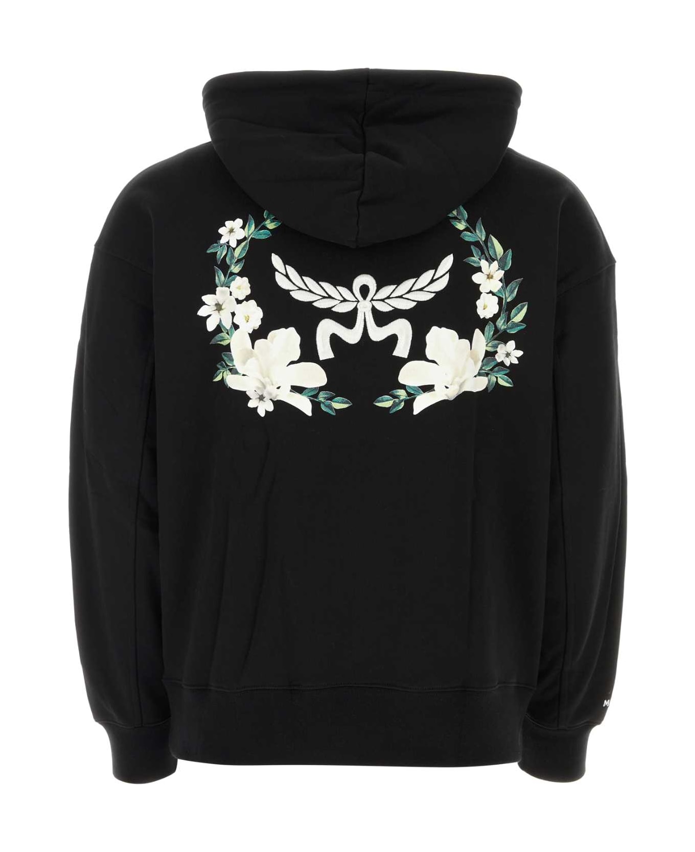 MCM Black Cotton Sweatshirt - Black フリース