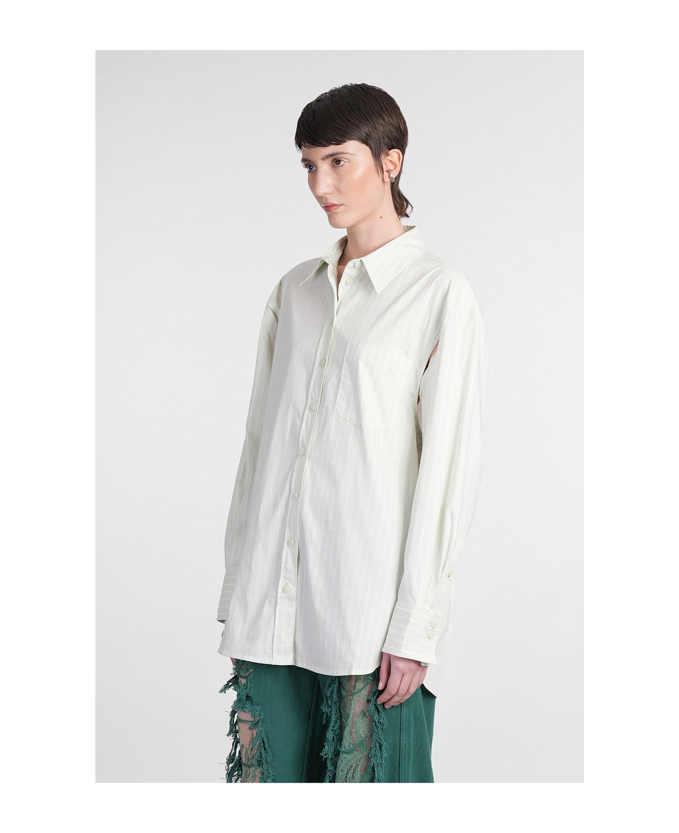 Christopher Esber Shirt In Green Cotton - green
