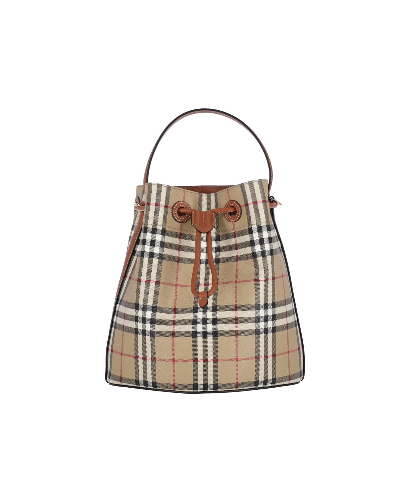 Burberry Small Bucket Bag "tb" - Brown