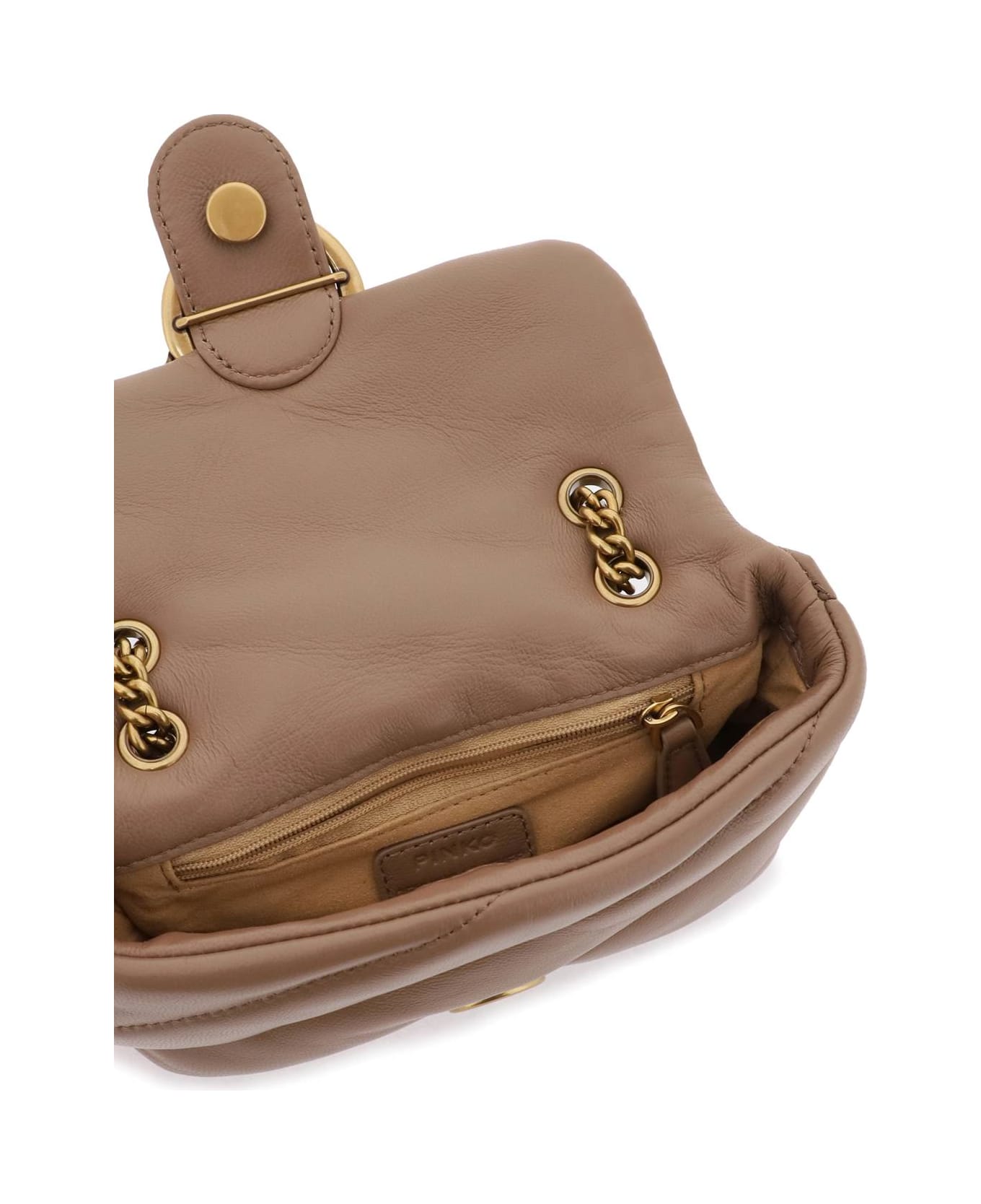 Pinko Love Baby Puff Quilt Bag - BISCOTTO ZENZERO ANTIQUE GOLD (Brown) ショルダーバッグ