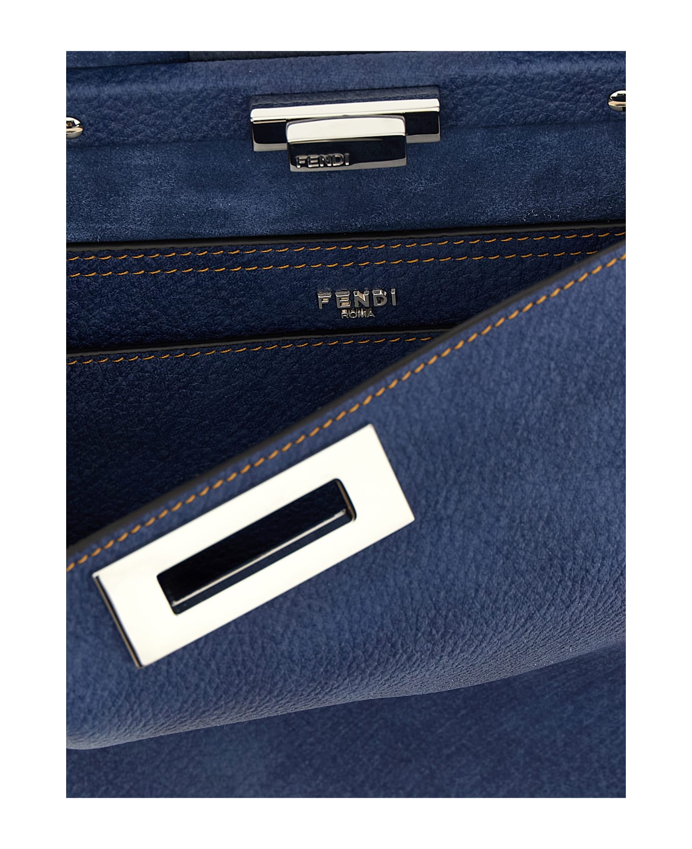 Fendi 
peekaboo Soft Medium
 Shoulder Bag - Blue