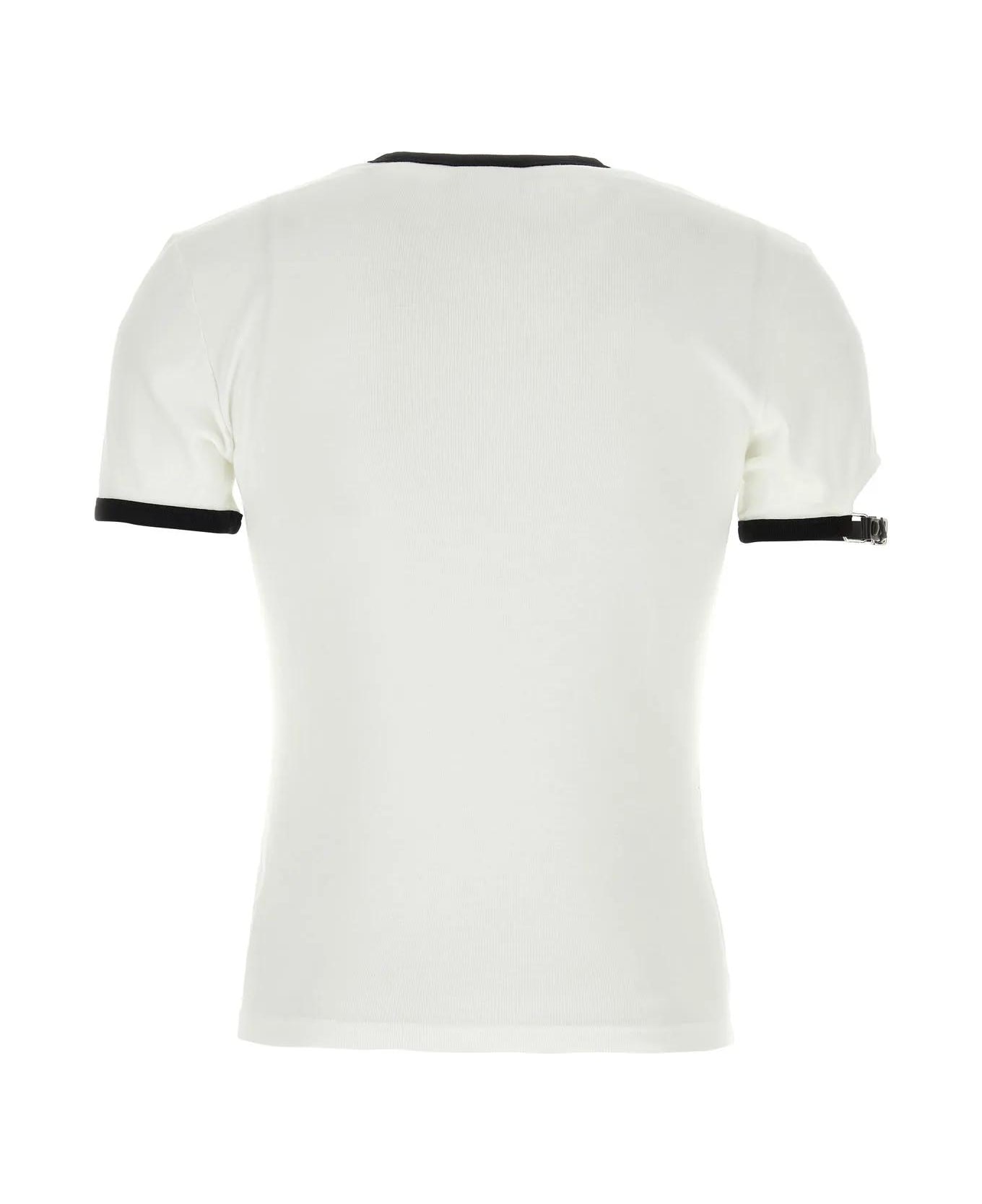 Courrèges White Cotton T-shirt - WHITE