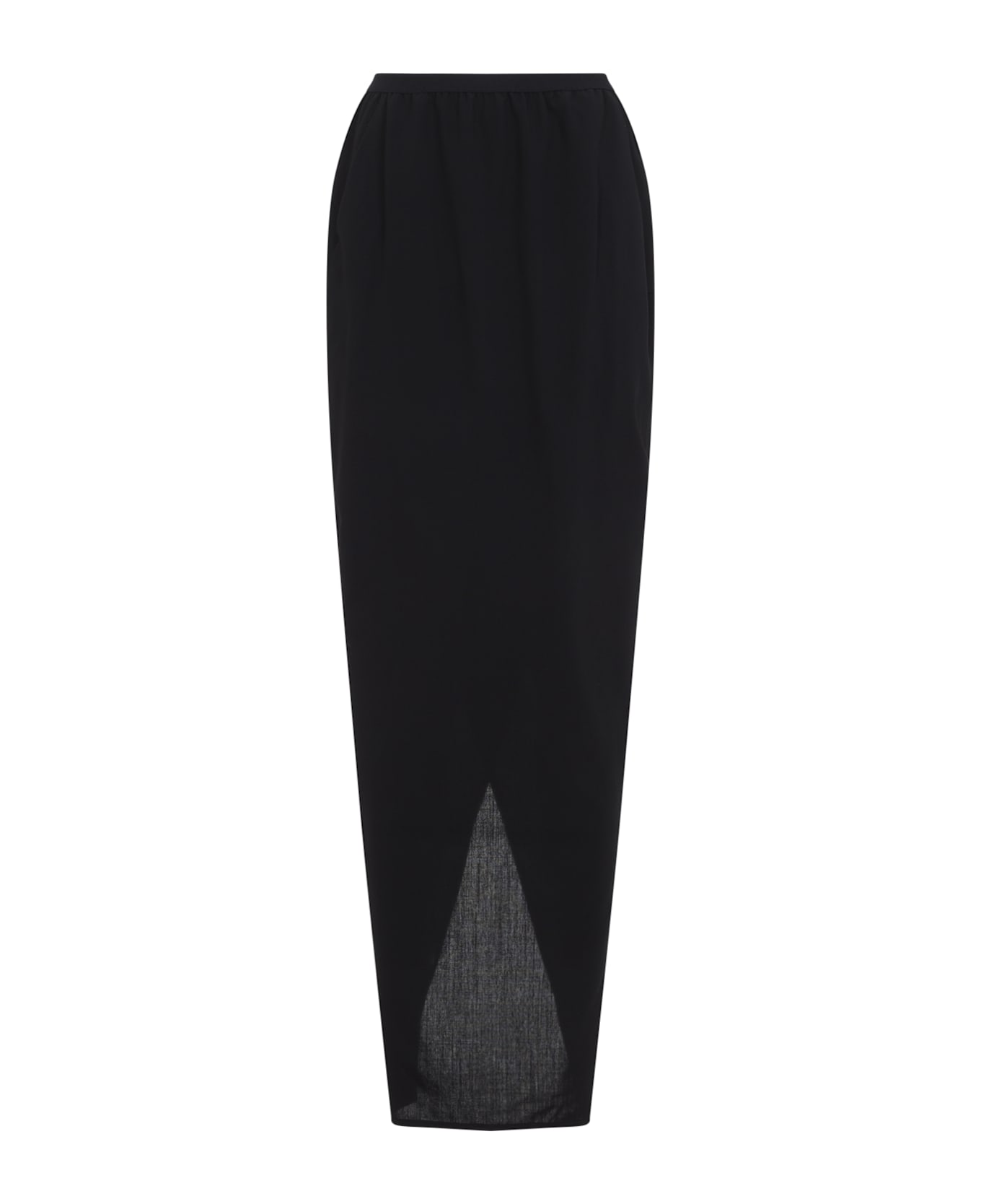 Rick Owens Soft Pillar Long Skirt - Black