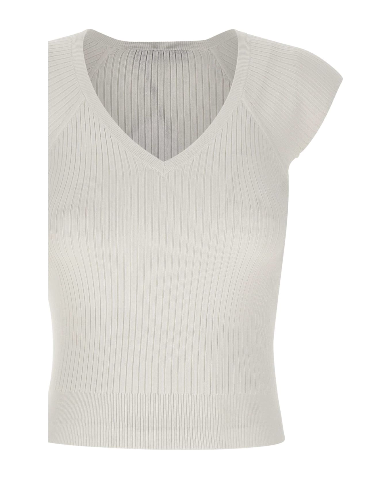 IRO "theanne"viscose T-shirt - WHITE