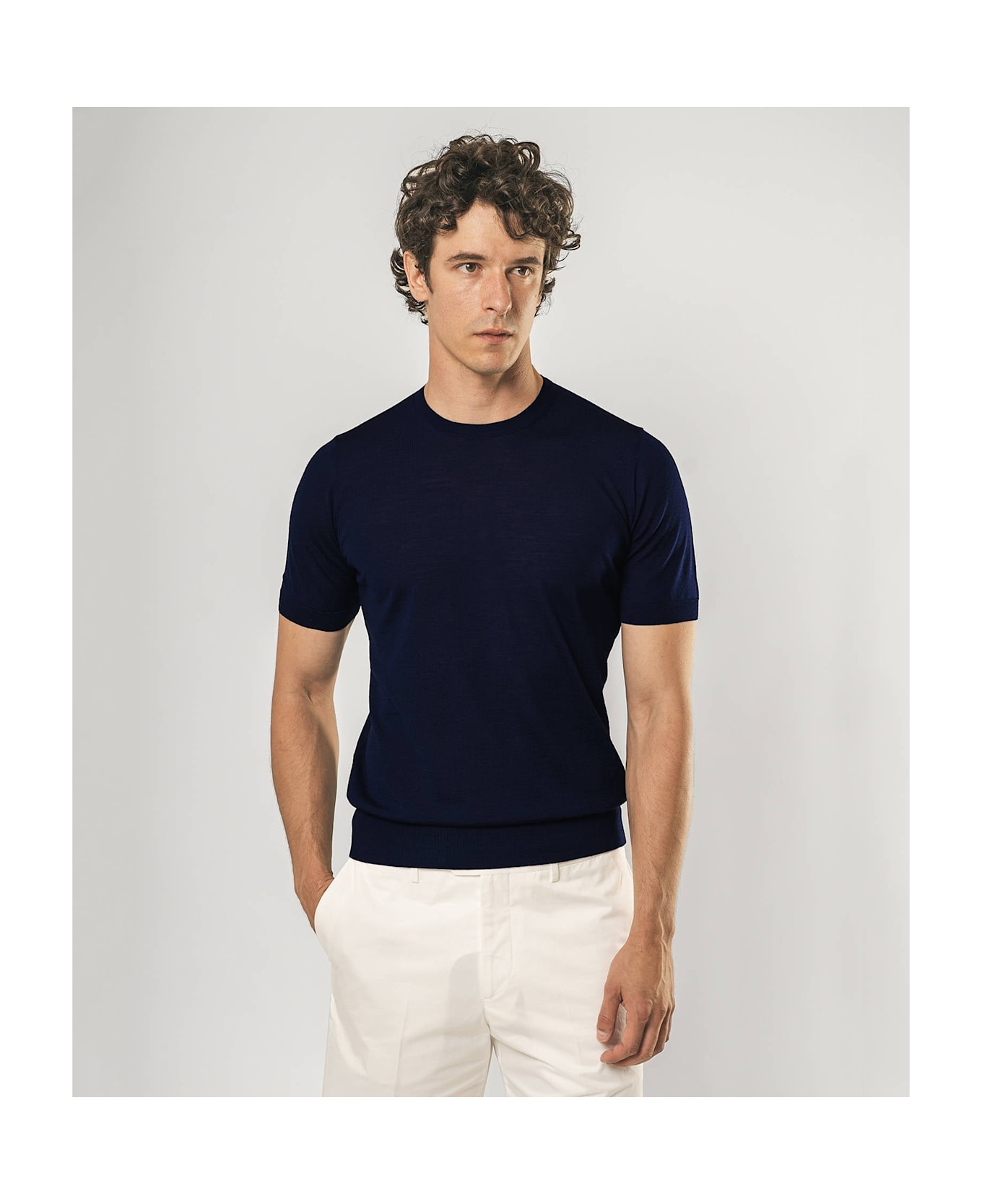 Larusmiani Crewneck Roquebrune T-Shirt - Navy