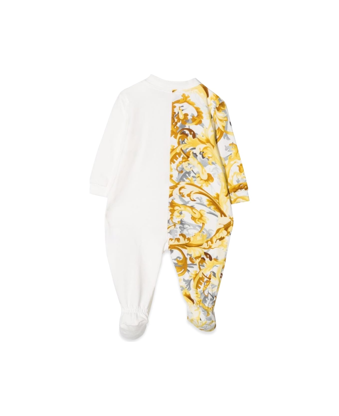 Versace Bodysuit With Feet Jersey Meduse Allover - MULTICOLOUR