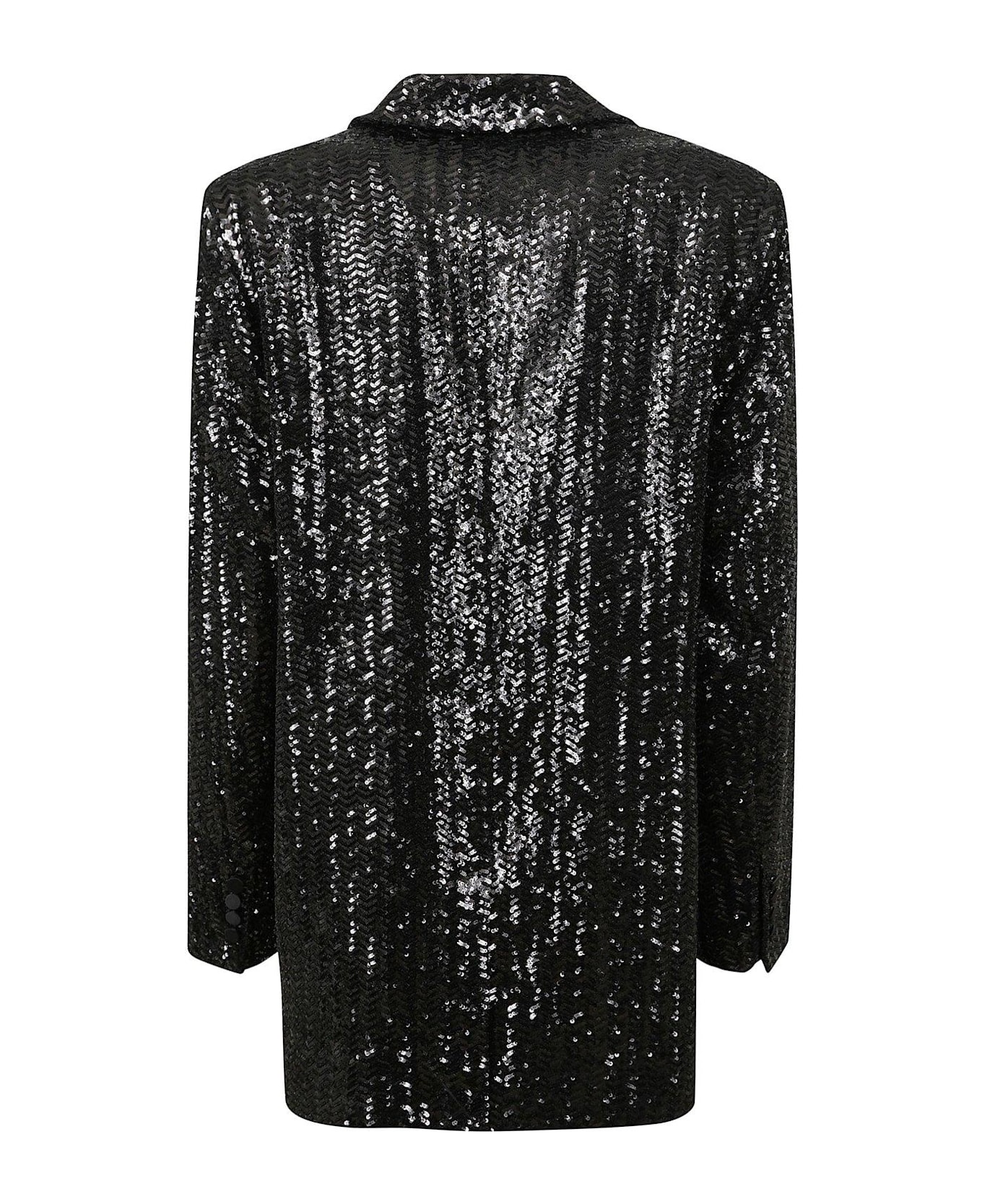 Anine Bing Sara Sequin Embellished Blazer - Nero