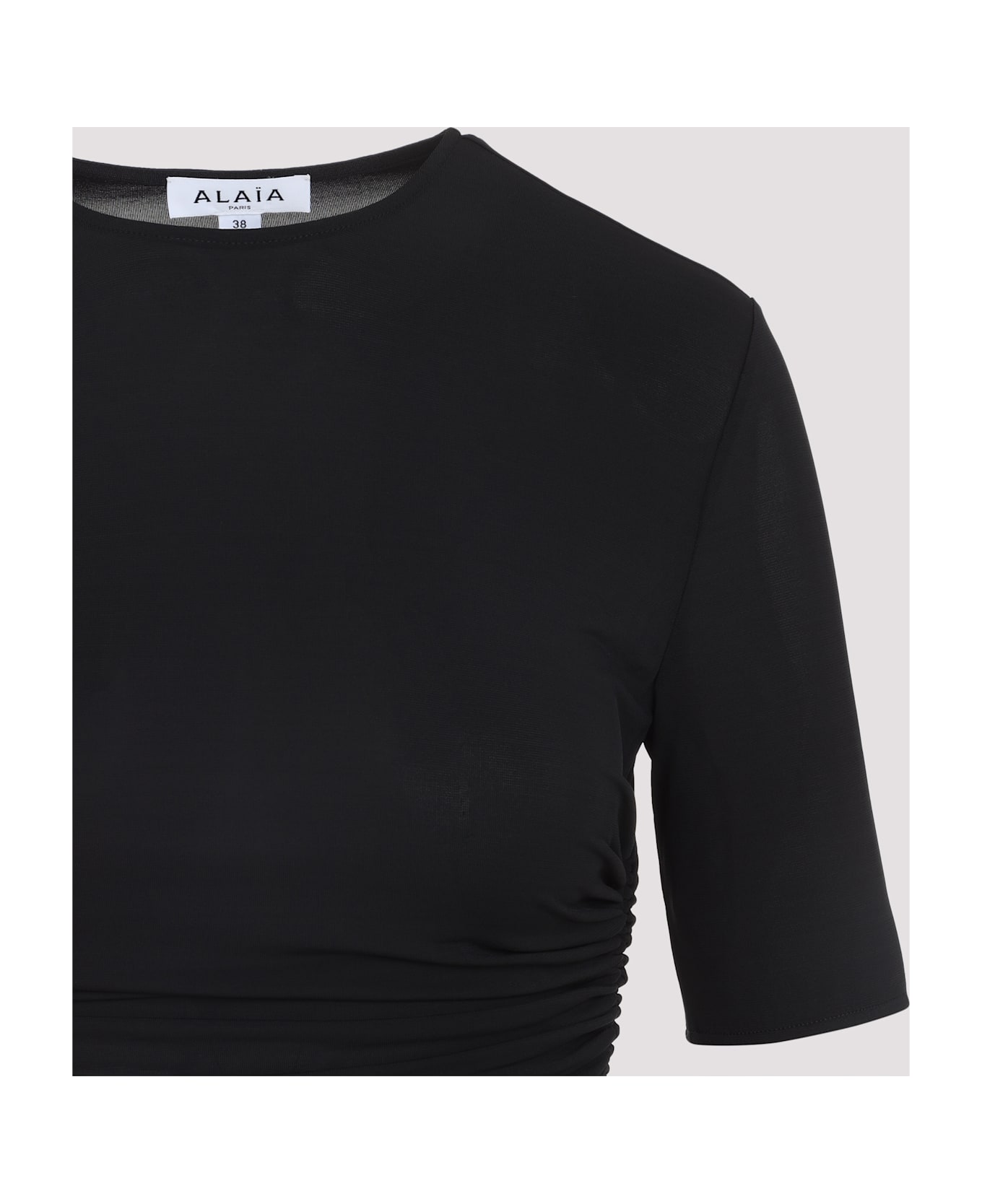 Alaia Alaïa Pleats T-shirt - Noir Alaia