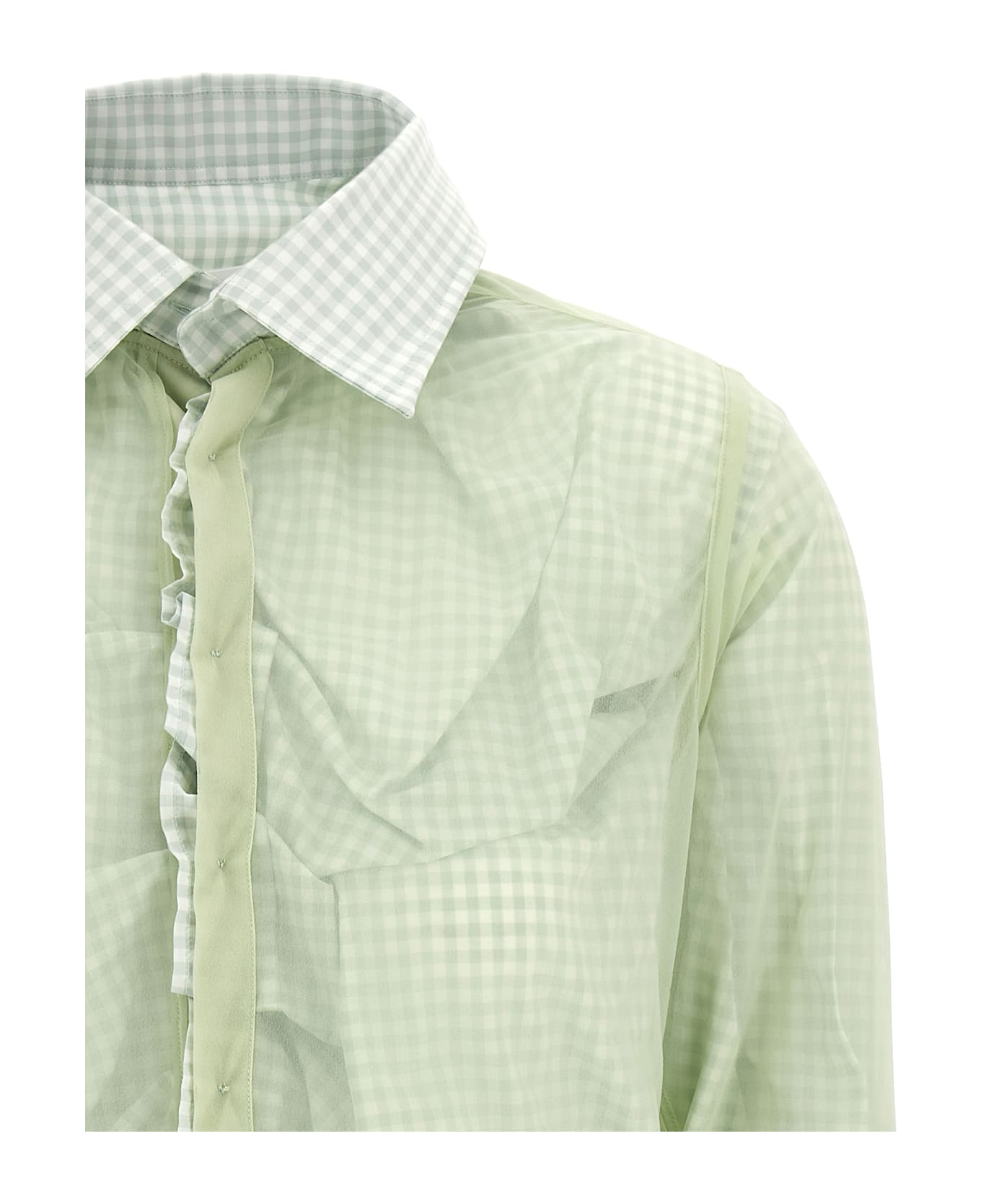 Maison Margiela Multi Layer Shirt - Green