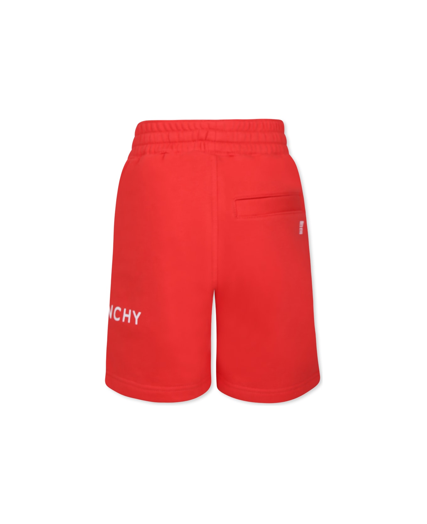 Givenchy Red Shorts For Boy With Logo - Red