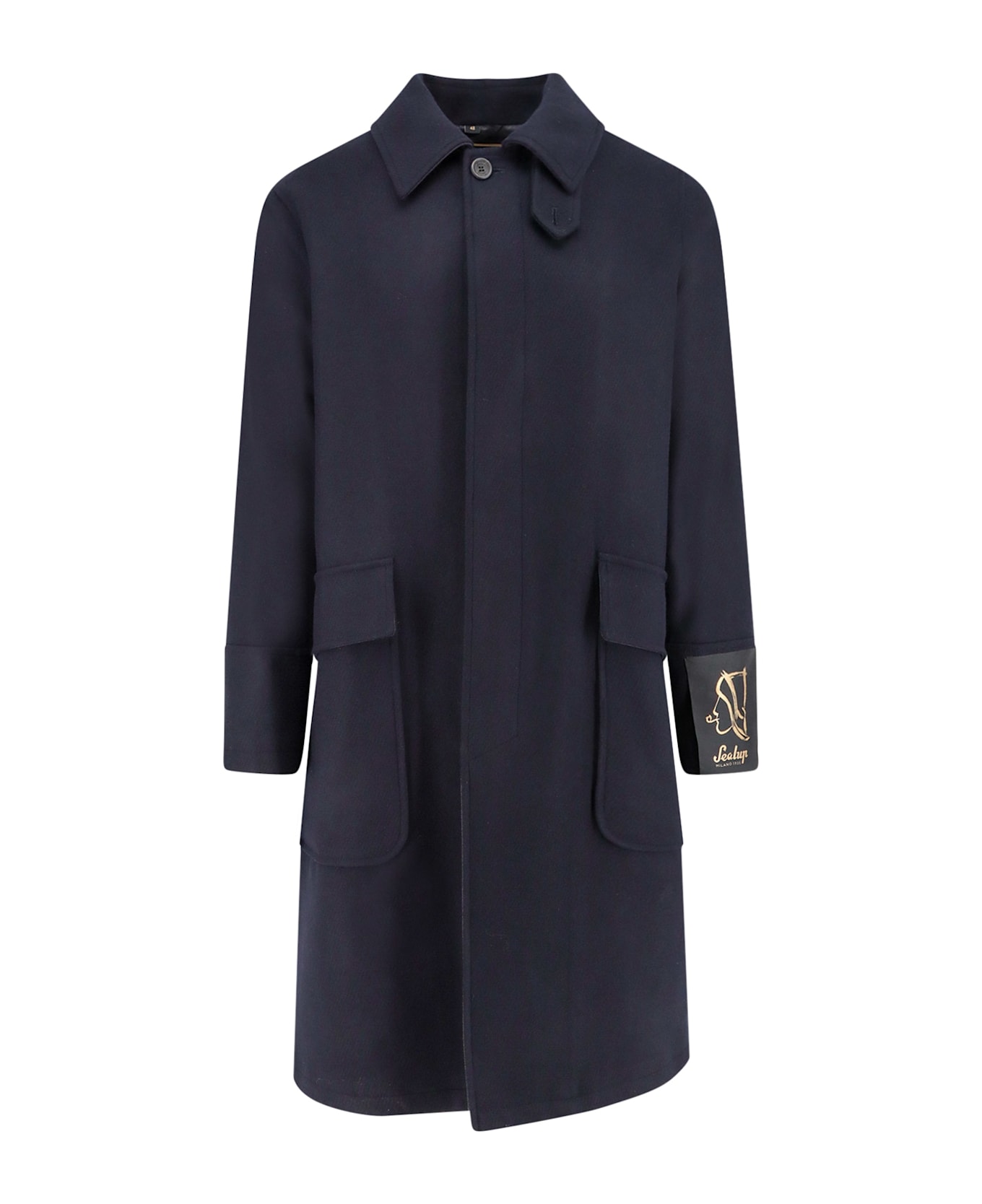 Sealup Wool Blend Coat - Black