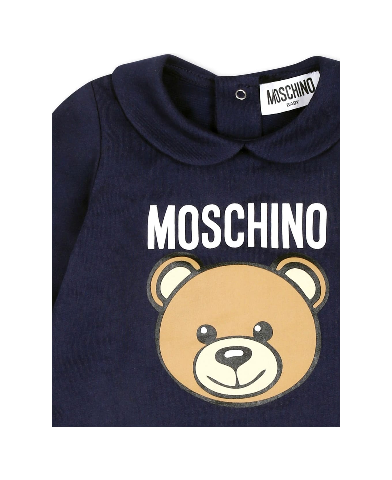 Moschino Blue Teddy Bear Playsuit - Blue