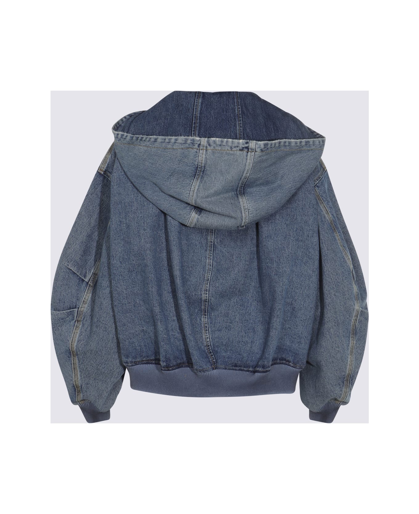 The Attico Blue Cotton Denim Jacket - Blue
