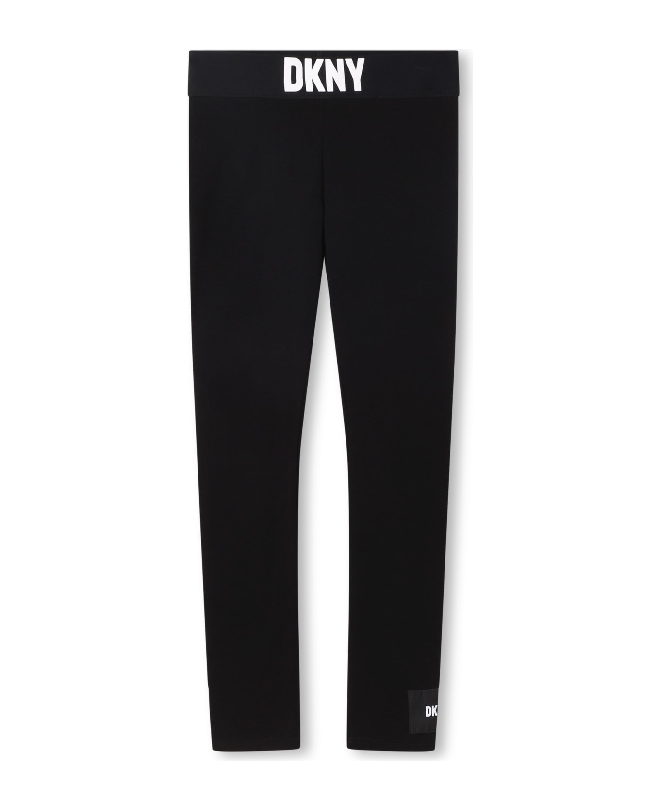 DKNY Leggings With Logo Band - B Nero