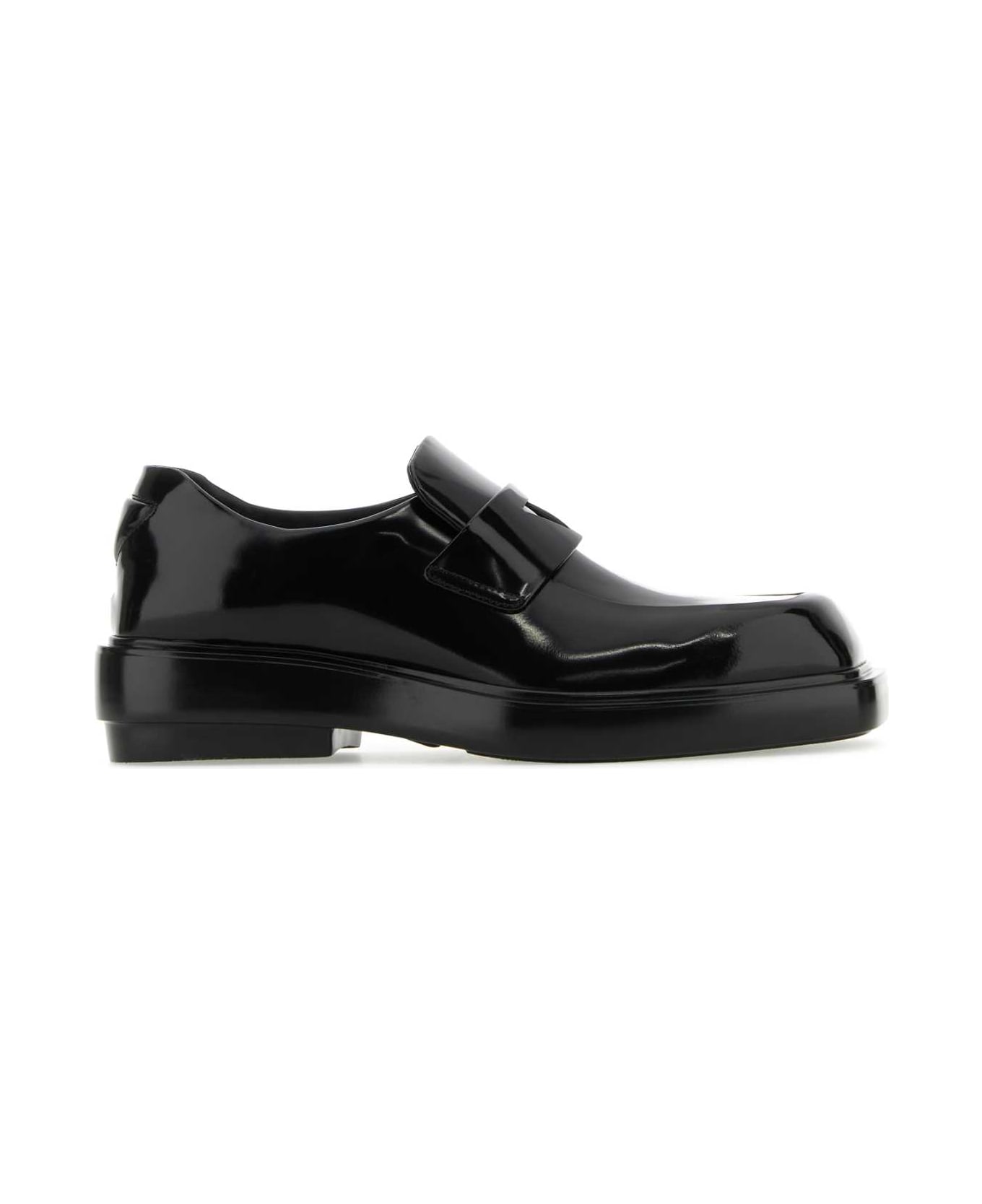 Prada Black Leather Loafers - NERO