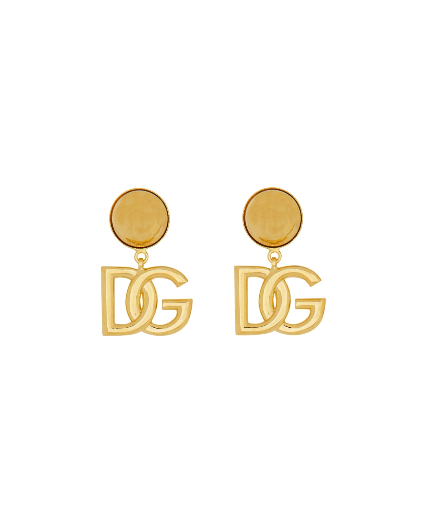 Dolce & Gabbana Orecchini Con Logo Dg - GOLD