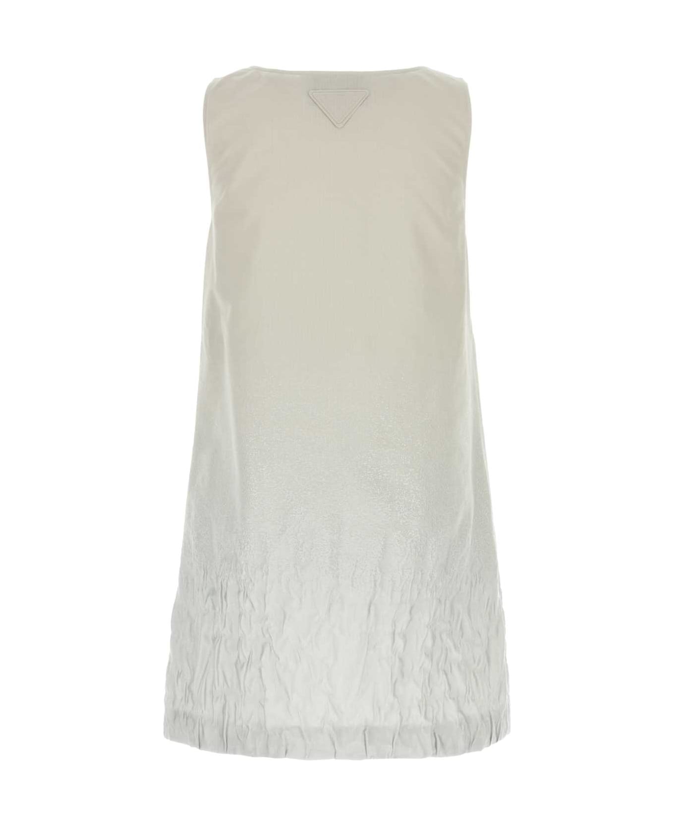 ワンピース PRADA IVORY COTTON BLEND MINI DRESS Prada Ivory Cotton Blend Mini Dress | italist