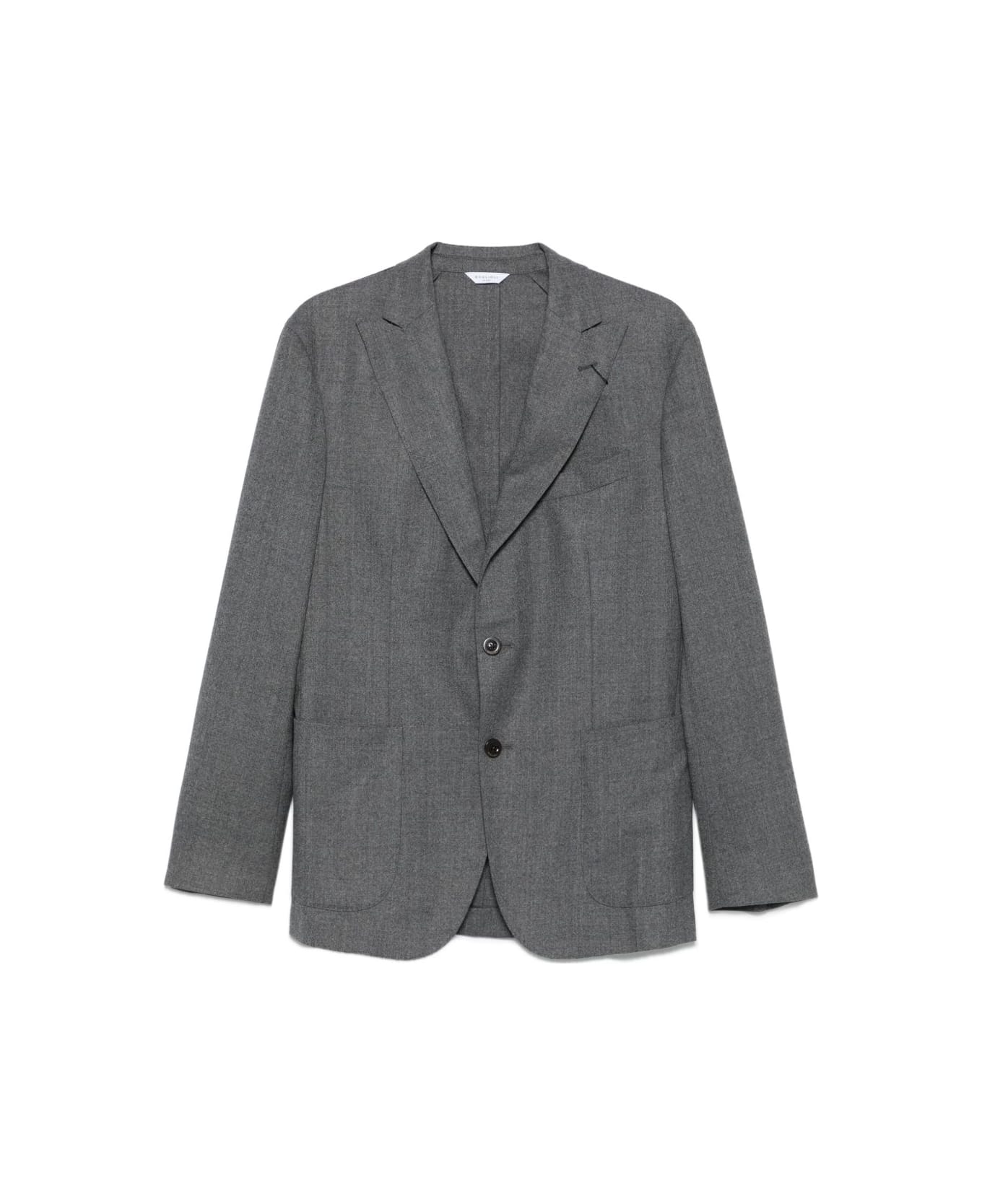 Boglioli Gray Jacket With Buttons - Grey