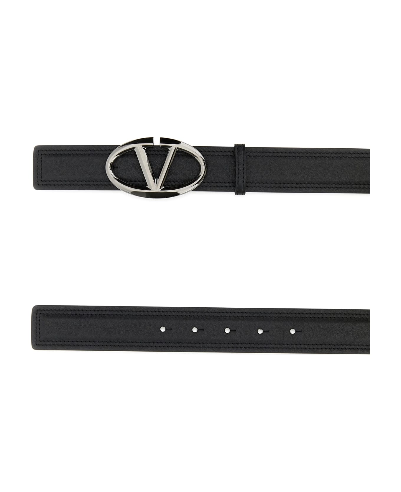 Valentino Garavani Buckle Belt H. 35 | Vlogo - Black