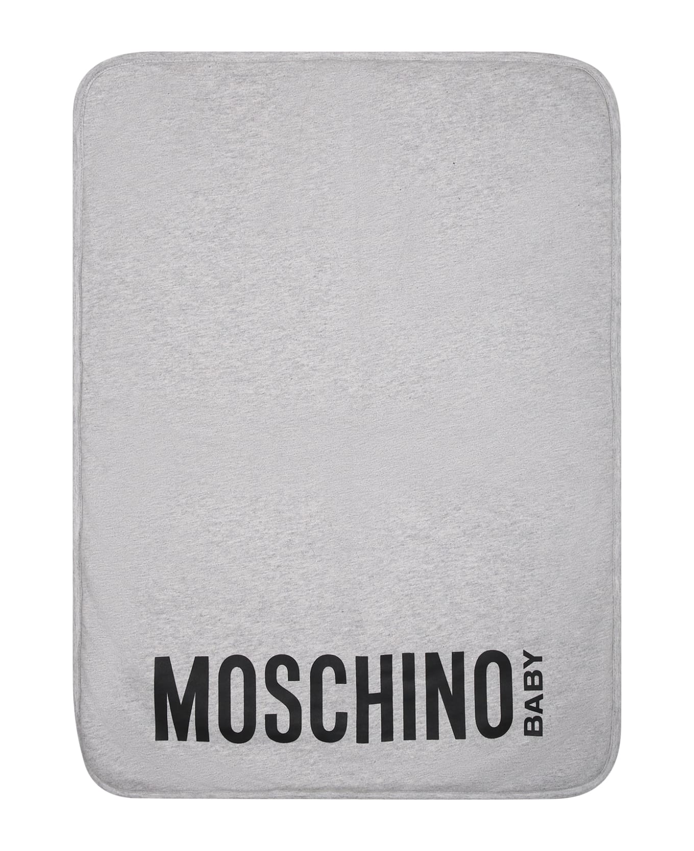 Moschino Gray Mother Bag For Babies With Teddy Bear And Logo - Grey