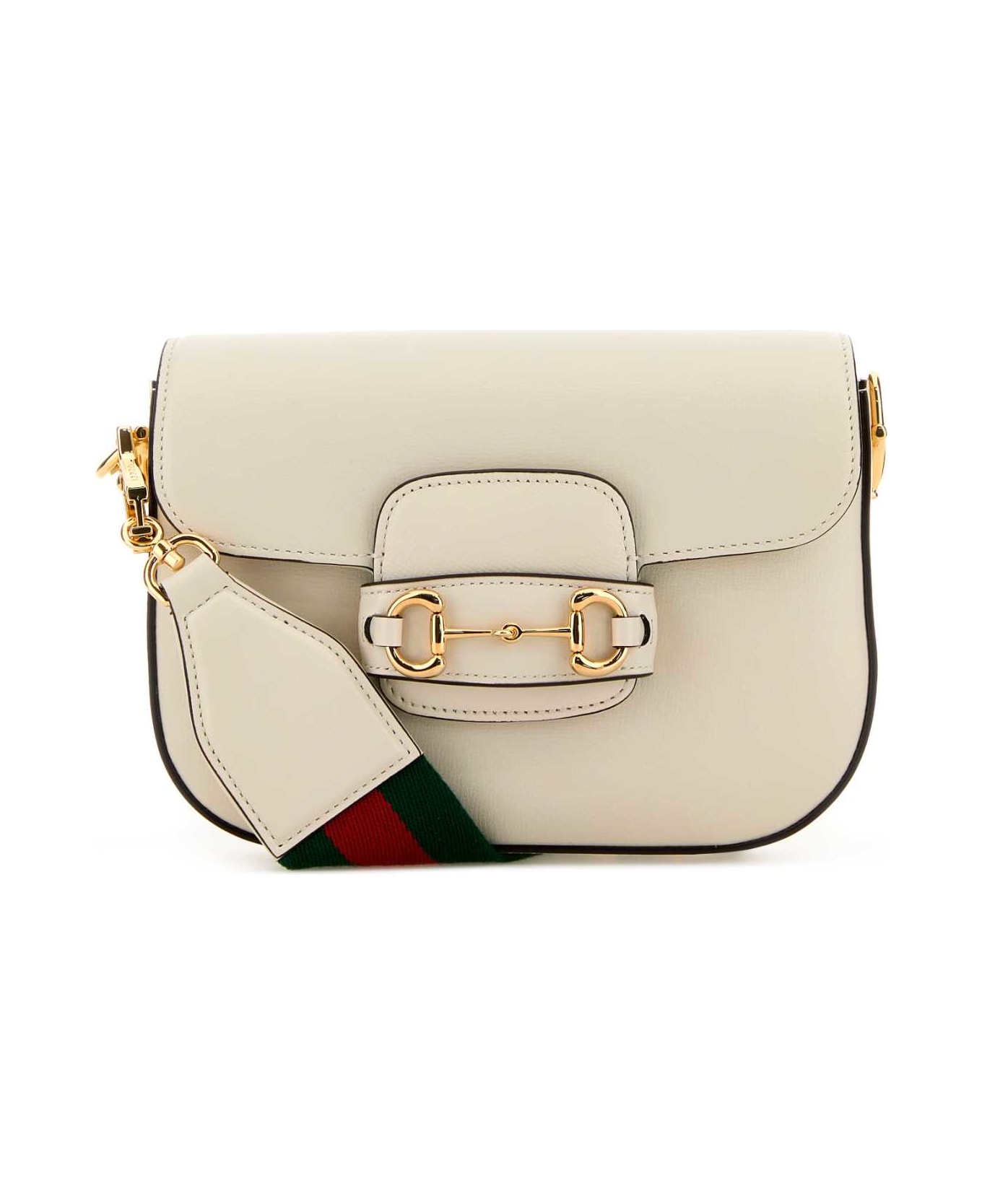 Gucci Ivory Leather Mini Horsebit 1955 Shoulder Bag - MYSTICWHITEVRV