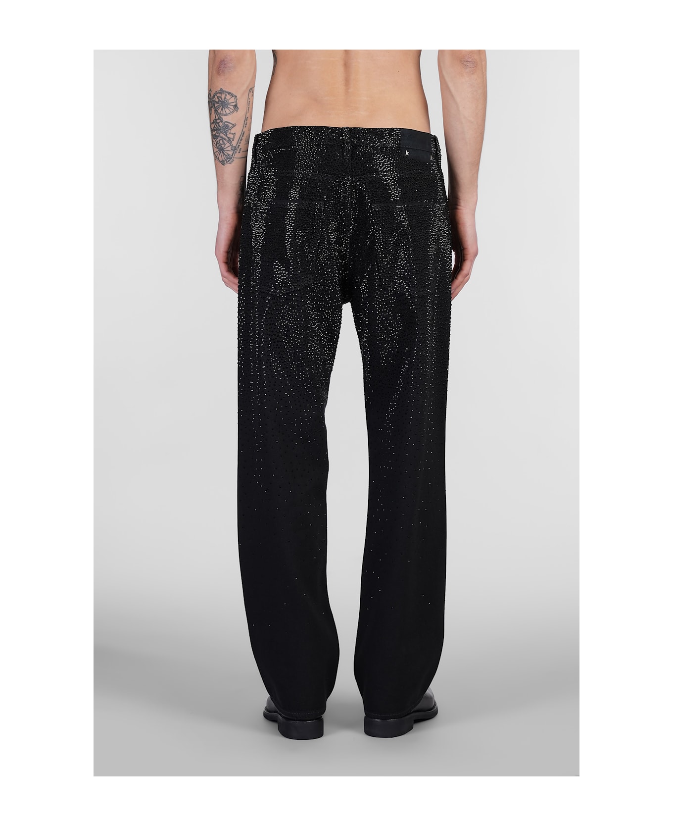 Golden Goose Loose Skate Jeans In Black Denim - black