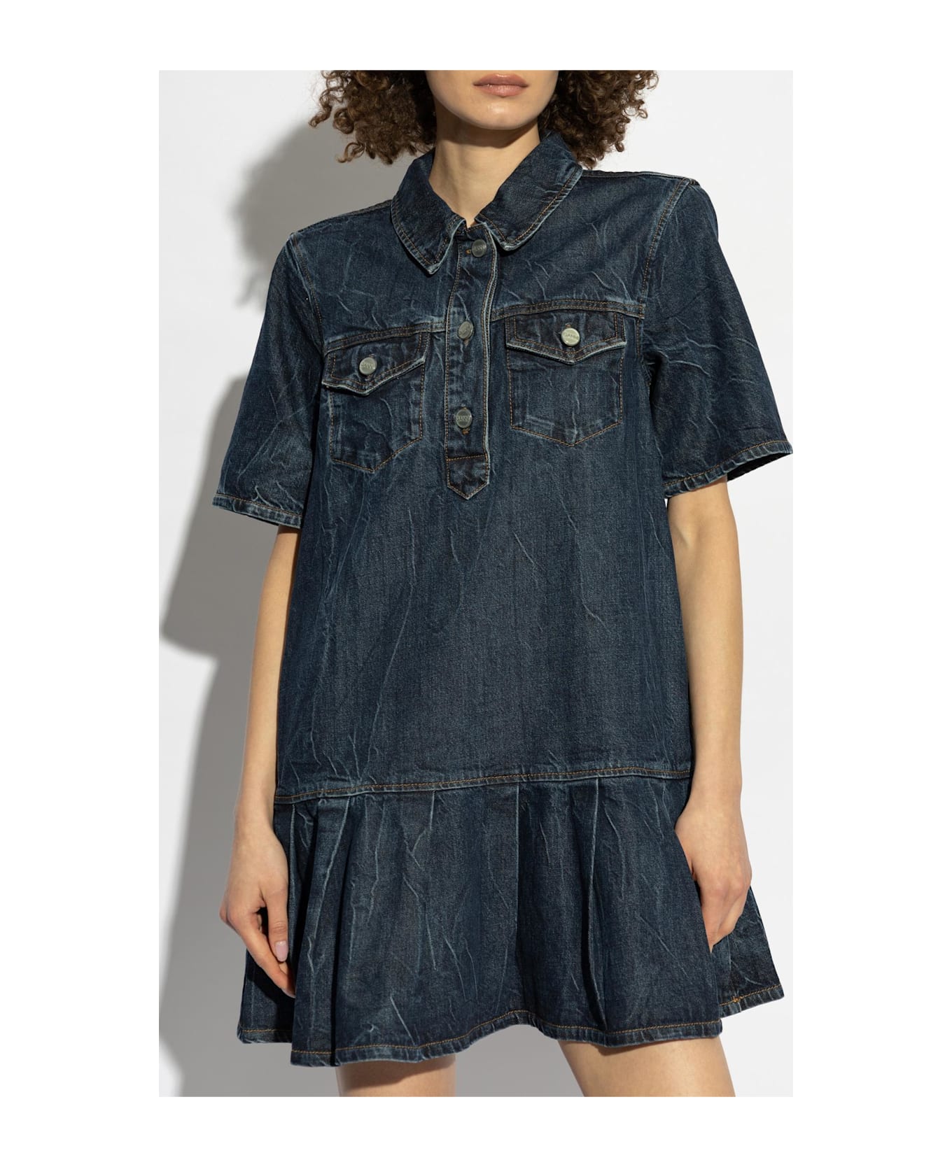 Ganni Denim Dress - blu