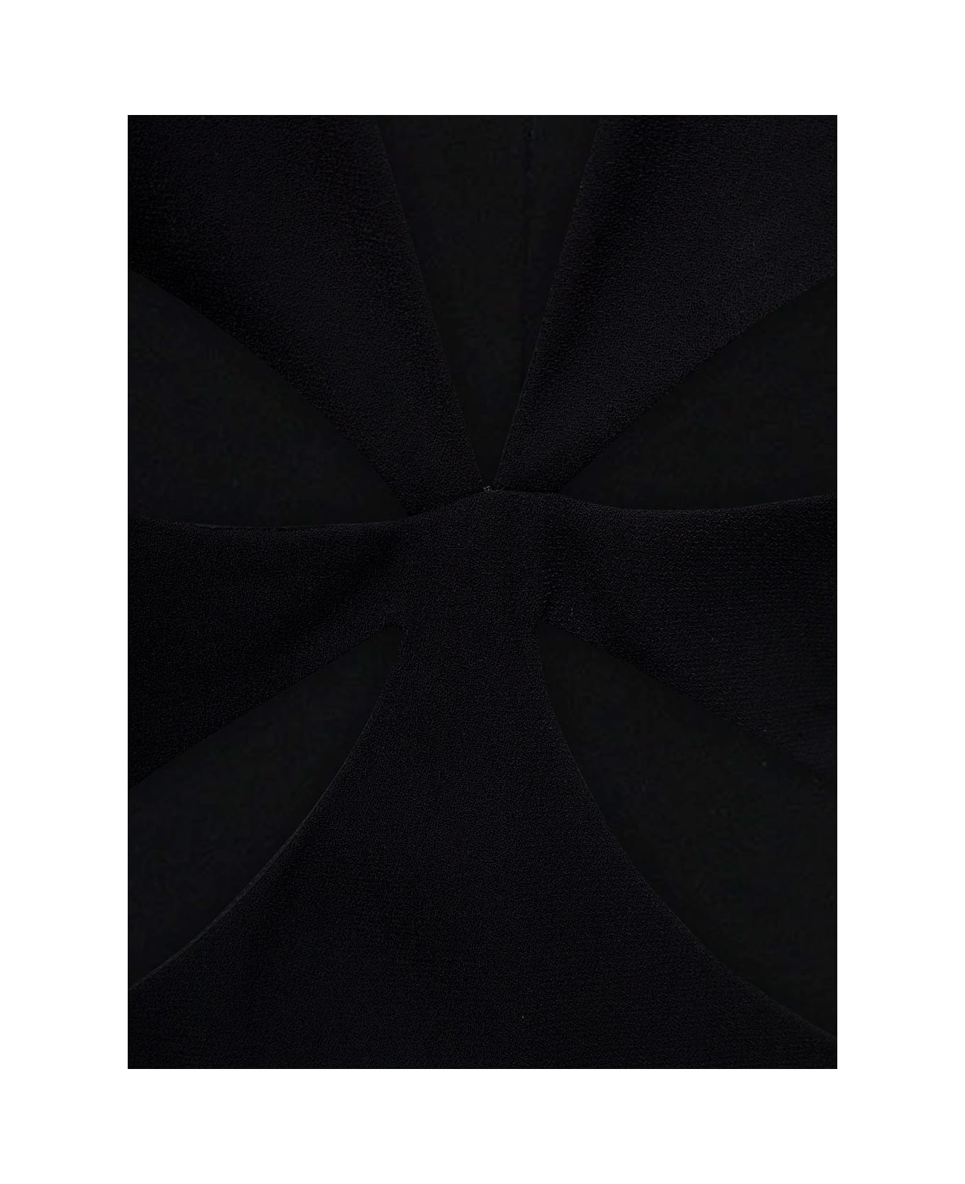 Monot Black Halterneck Petal Cutout Dress In Tech Fabric Woman - Black ワンピース＆ドレス