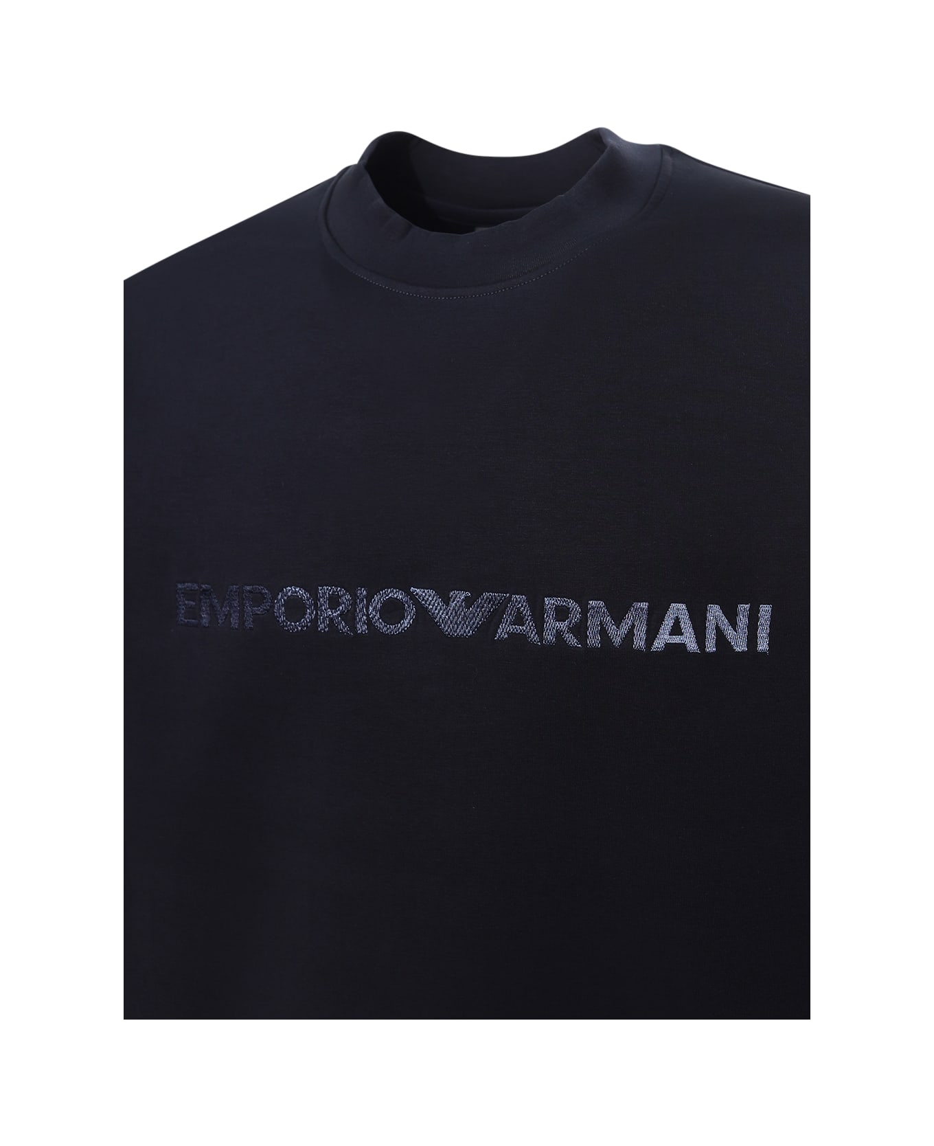 Emporio Armani Sweatshirt - Drawing Navy