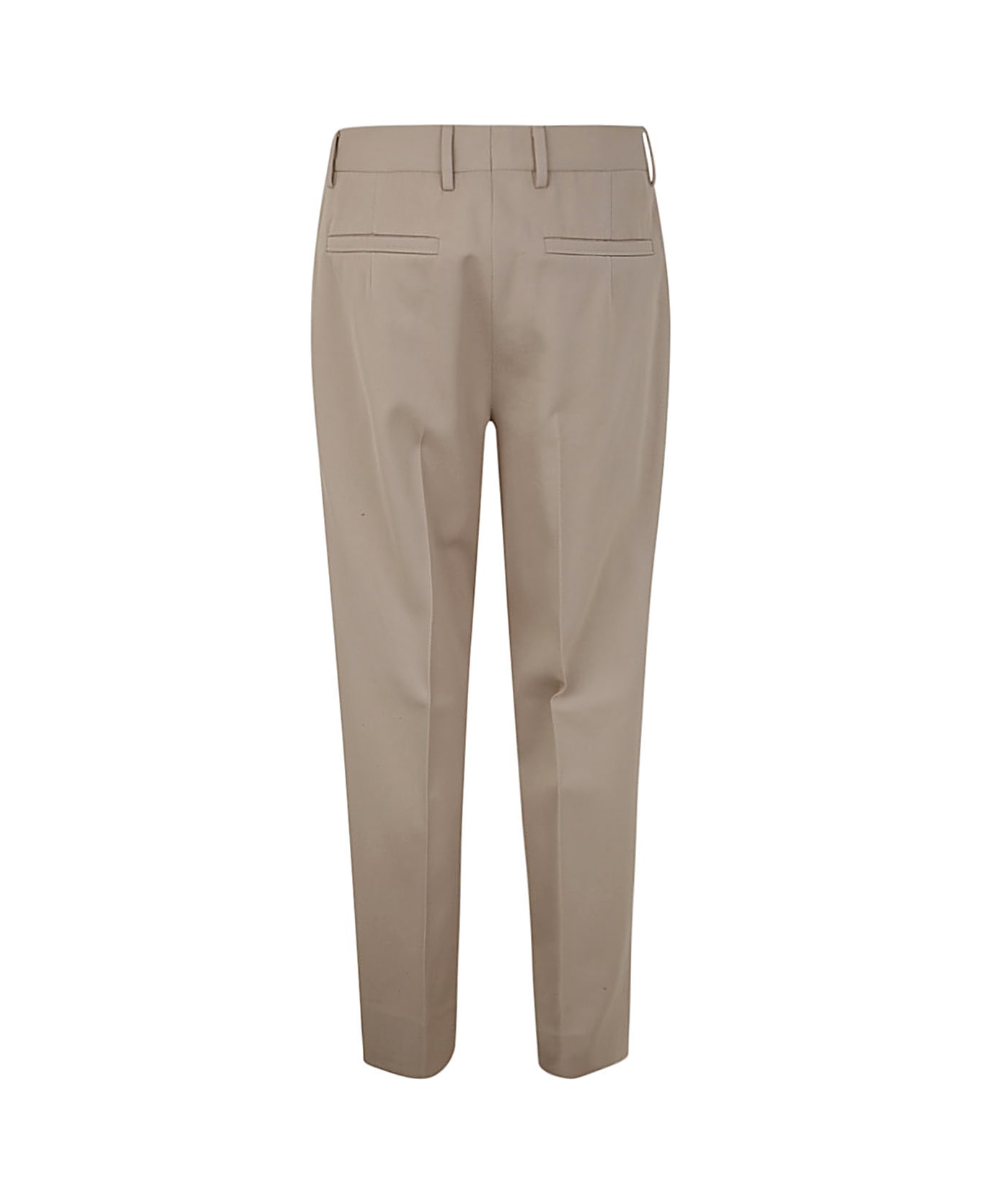 Zegna Cotton And Wool Pants - Beige