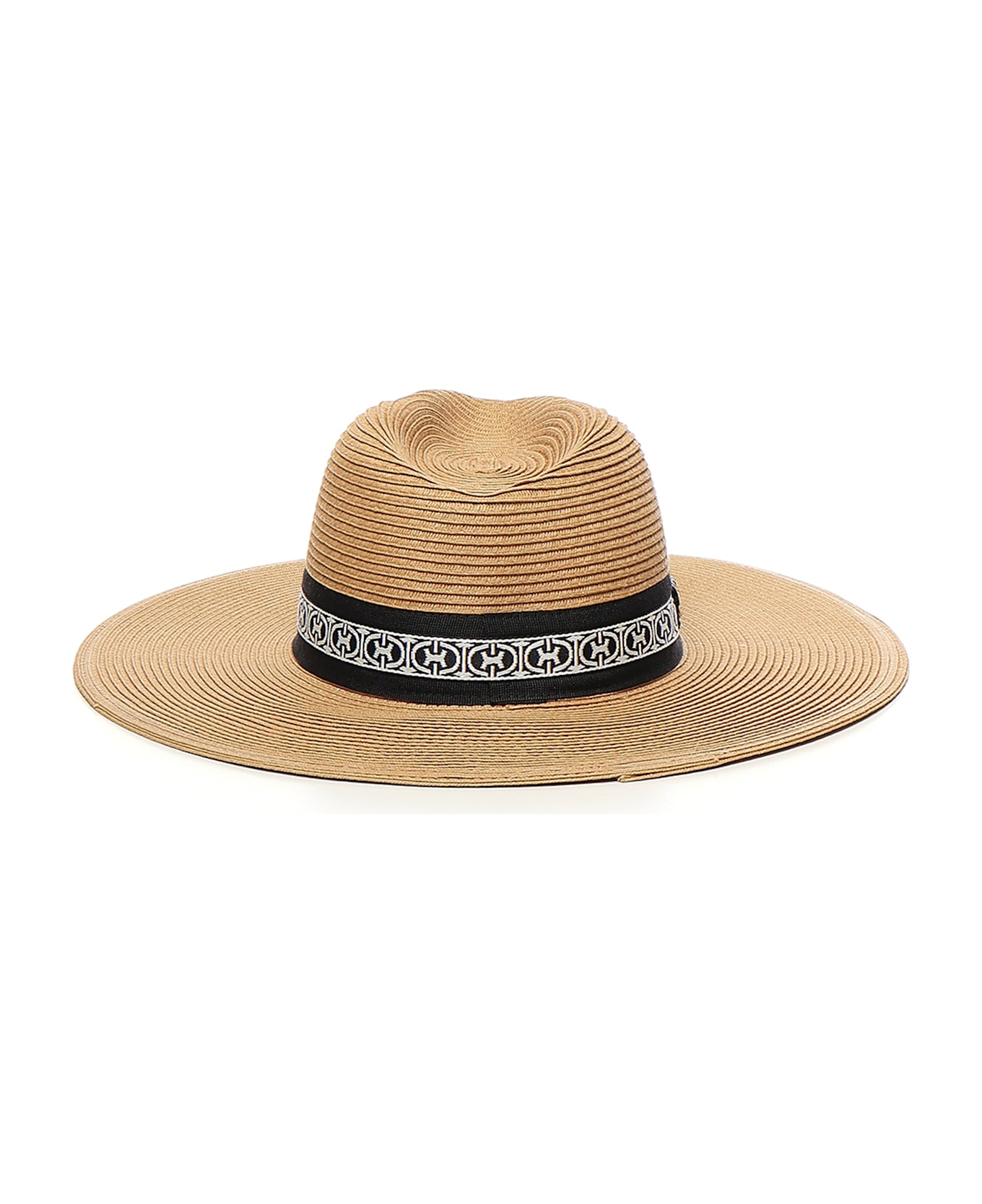 Coccinelle Jolanda Raffia Hat - BEIGE/BLCK