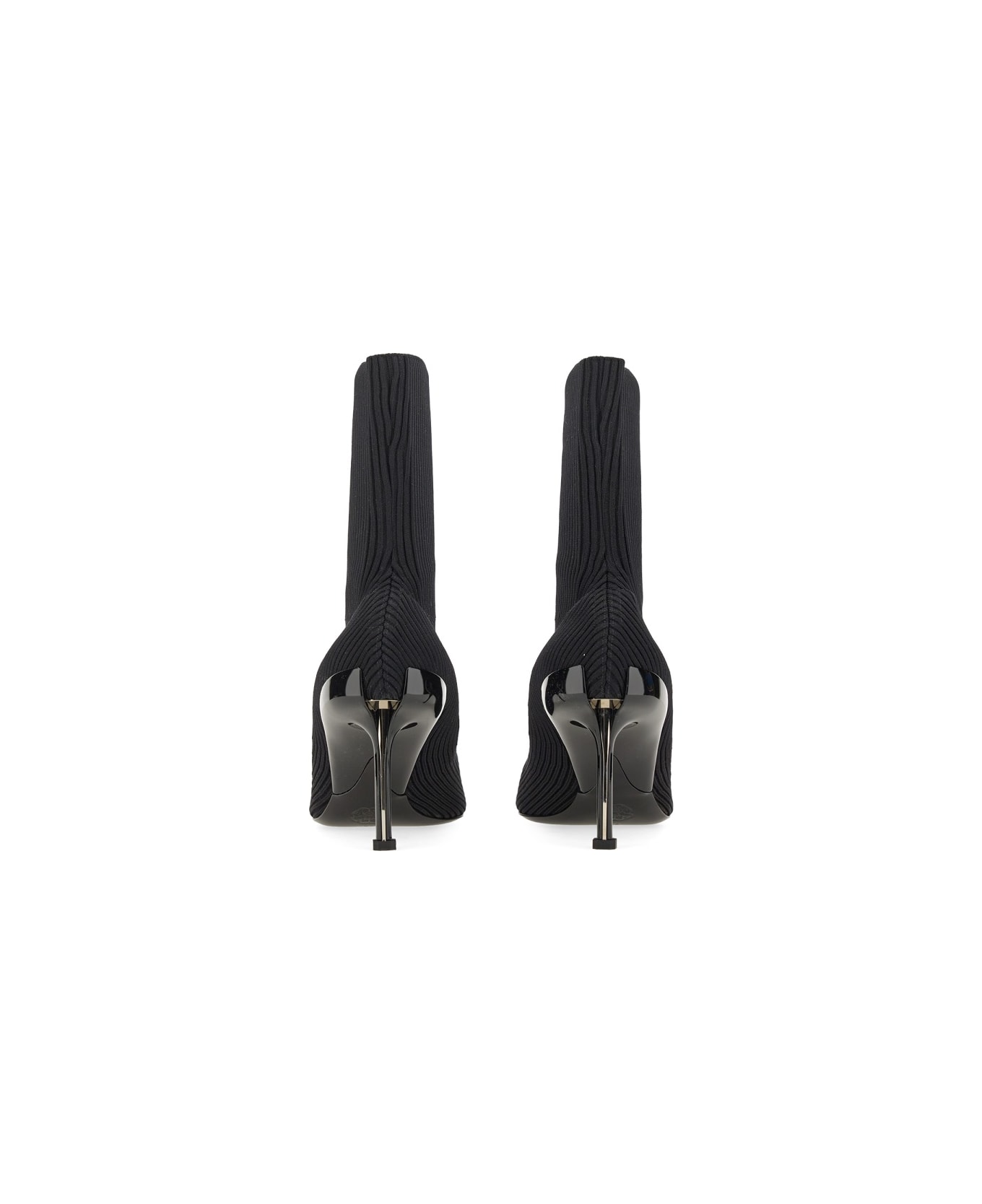 Alexander McQueen Boot "slash" - BLACK