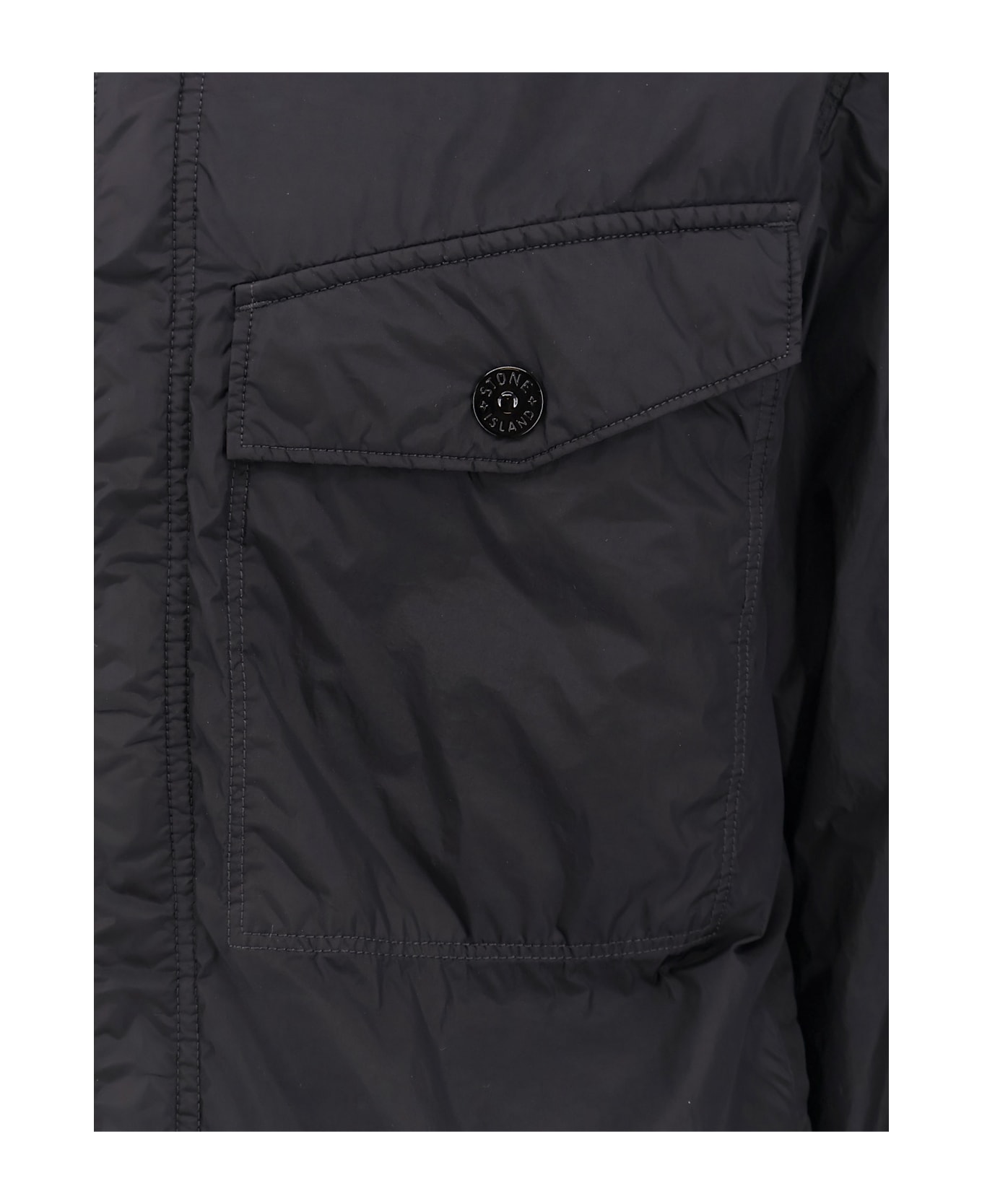 Stone Island Recycled Nylon Jacket - Black