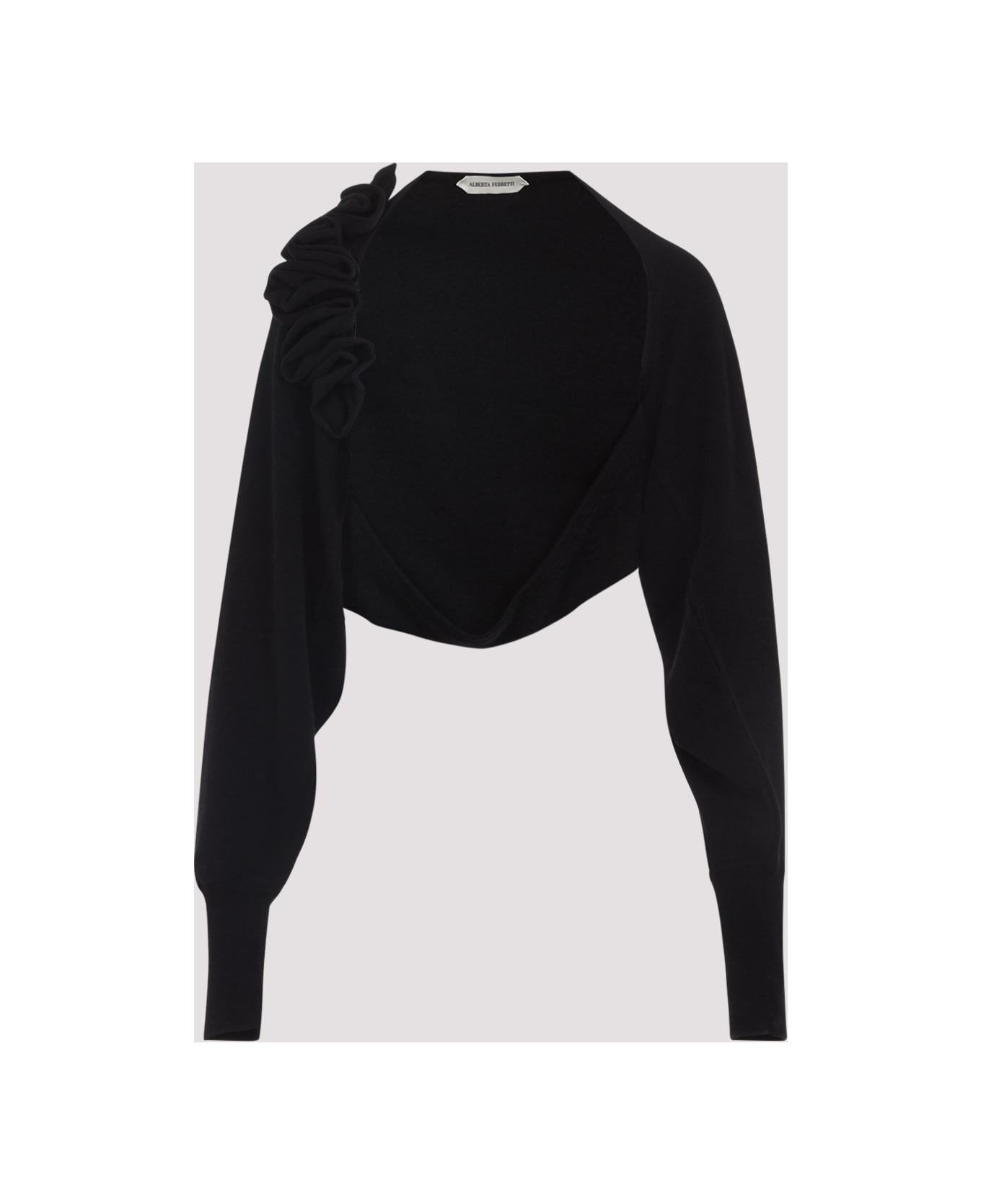 Alberta Ferretti Wool Cardigan - Nero