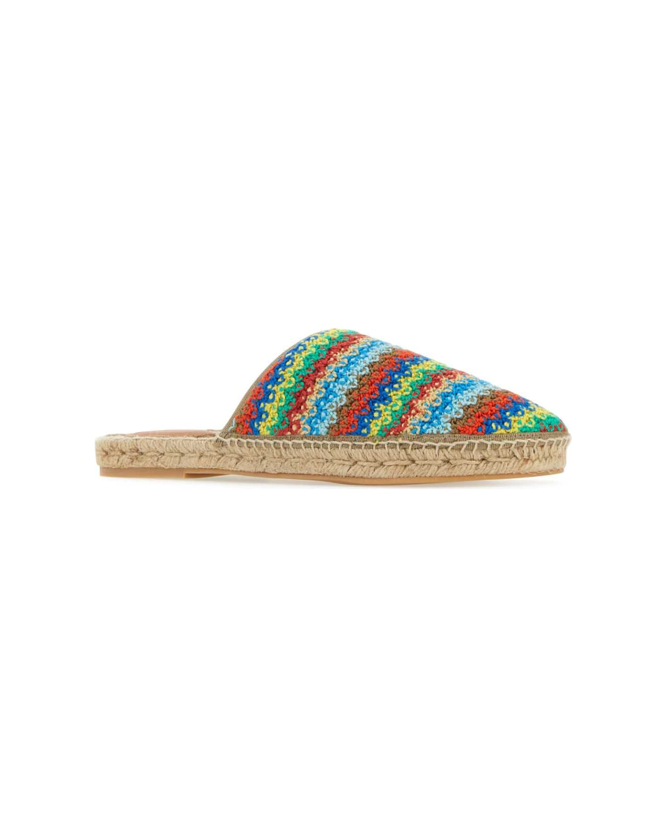 Alanui Multicolor Crochet Over The Rainbow Espadrilles - Multicolor