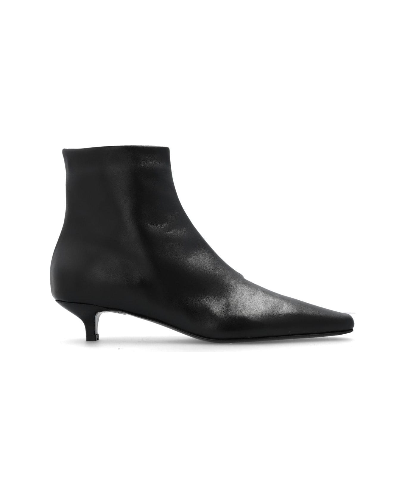 Totême The Slim Pointed-toe Ankle Boots - Nero