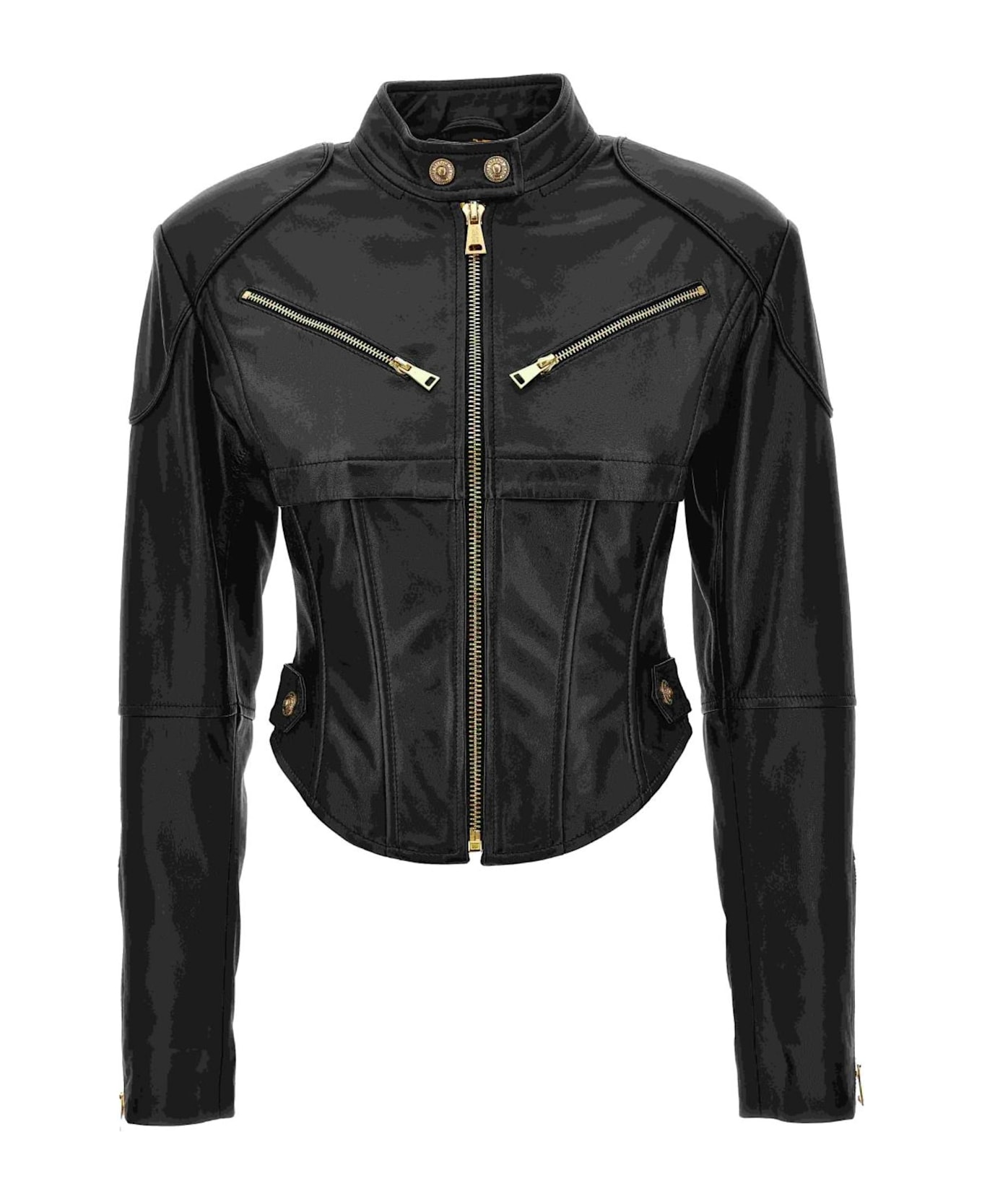 Versace Jeans Couture Leather Jacket - Black
