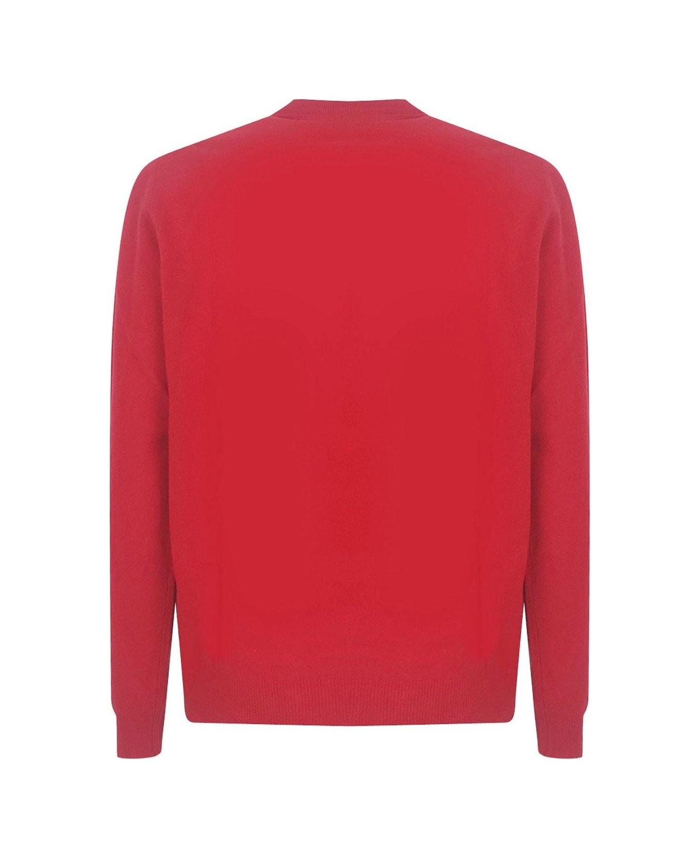 Woolrich Logo Embroidered Crewneck Jumper - Red