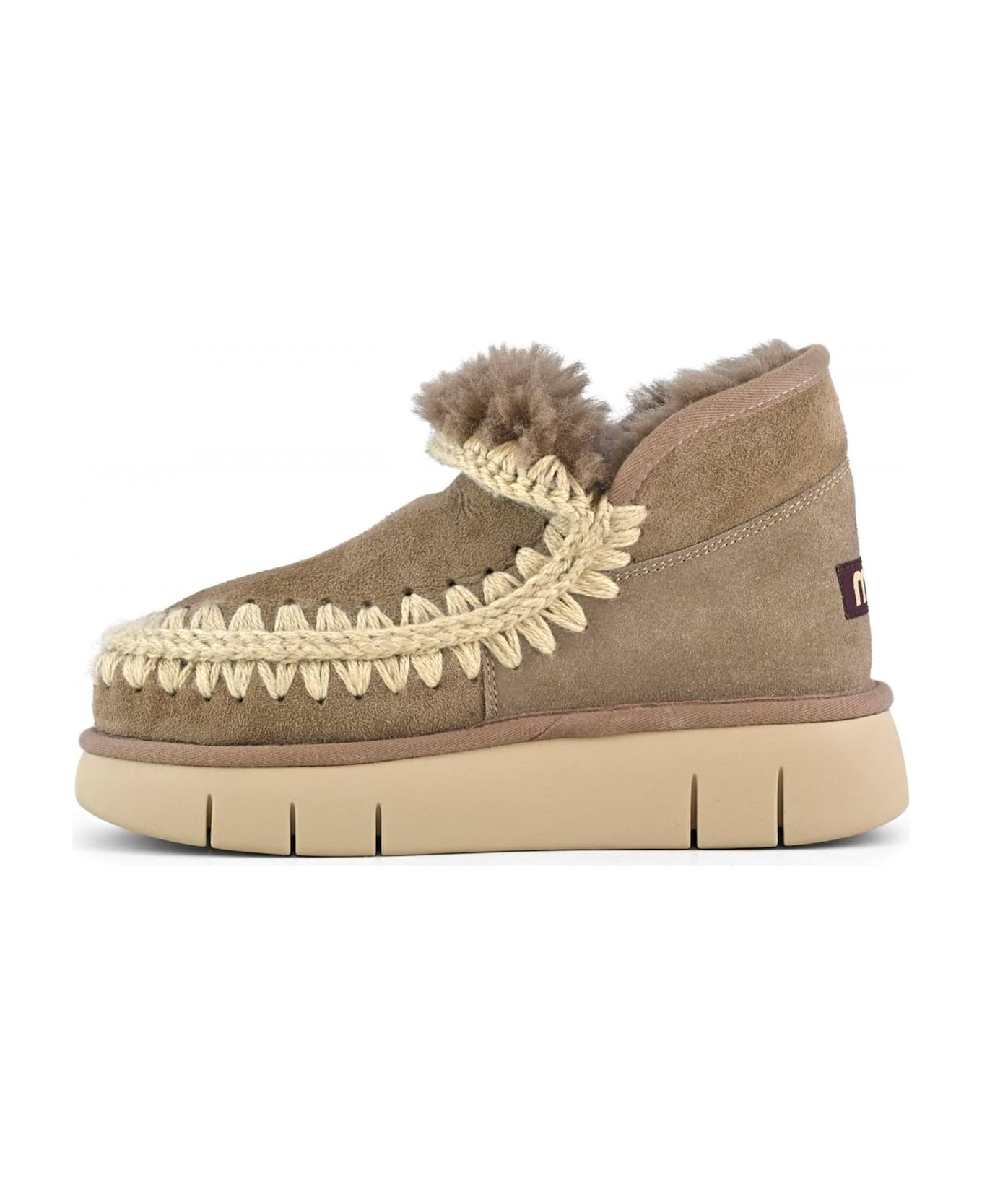 Mou Grey Eskimo Bounce Sneaker - Beige
