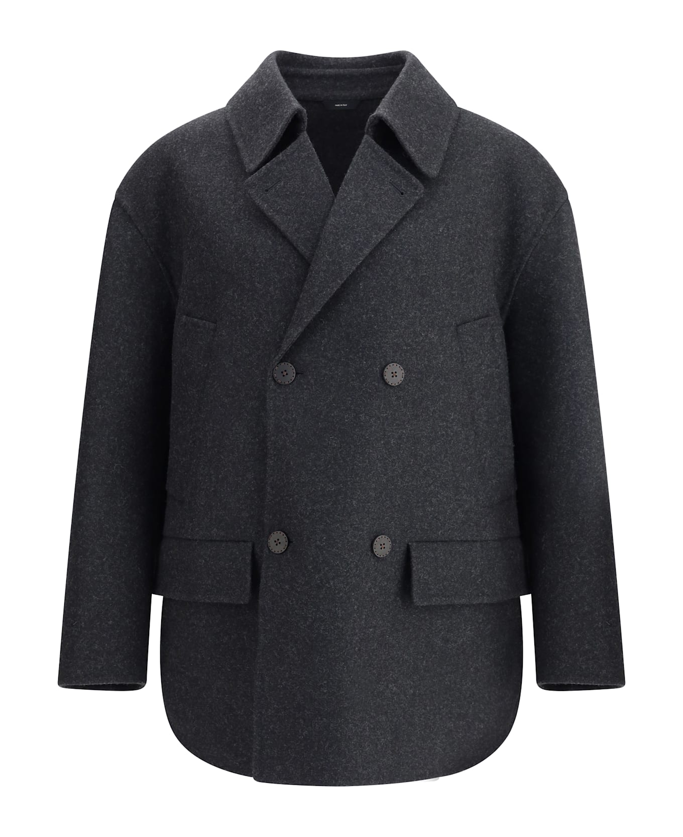 Fendi Wool Felt Double-breasted Caban Coat